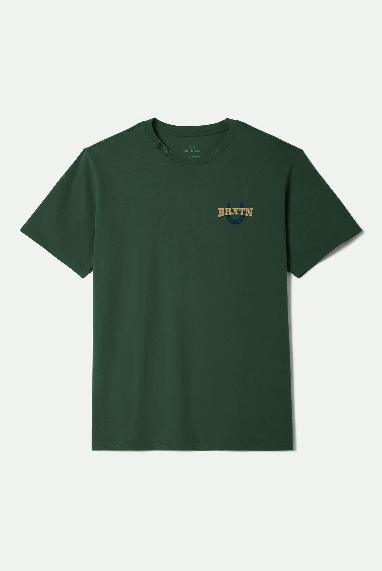 Men's Roughstock S/S Standard T-Shirt in the color Forest Green - Front Product View