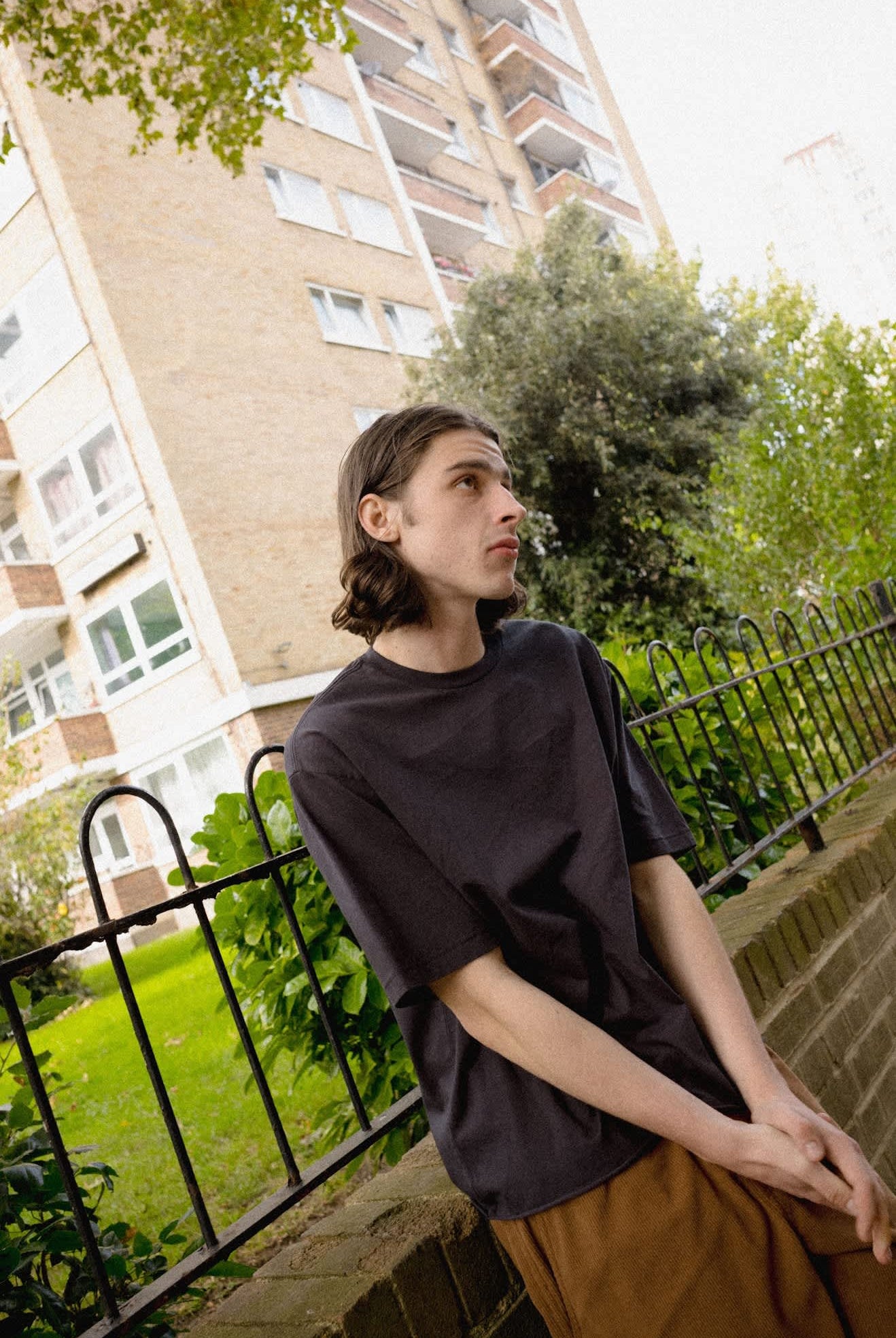 Men's Brixton Baseline Relaxed T-Shirt in the color Black - Men's Lifestyle 2.0