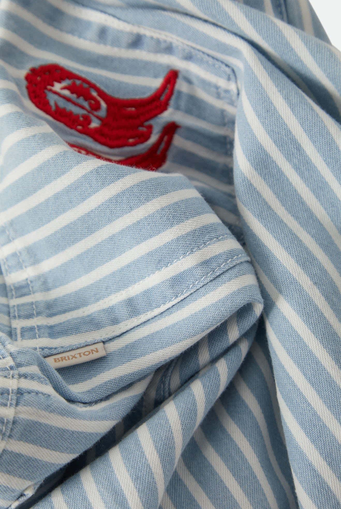 Women's The Chloe 5-Pocket Pant in the color Two Boot Stripe - Additional Laydown image