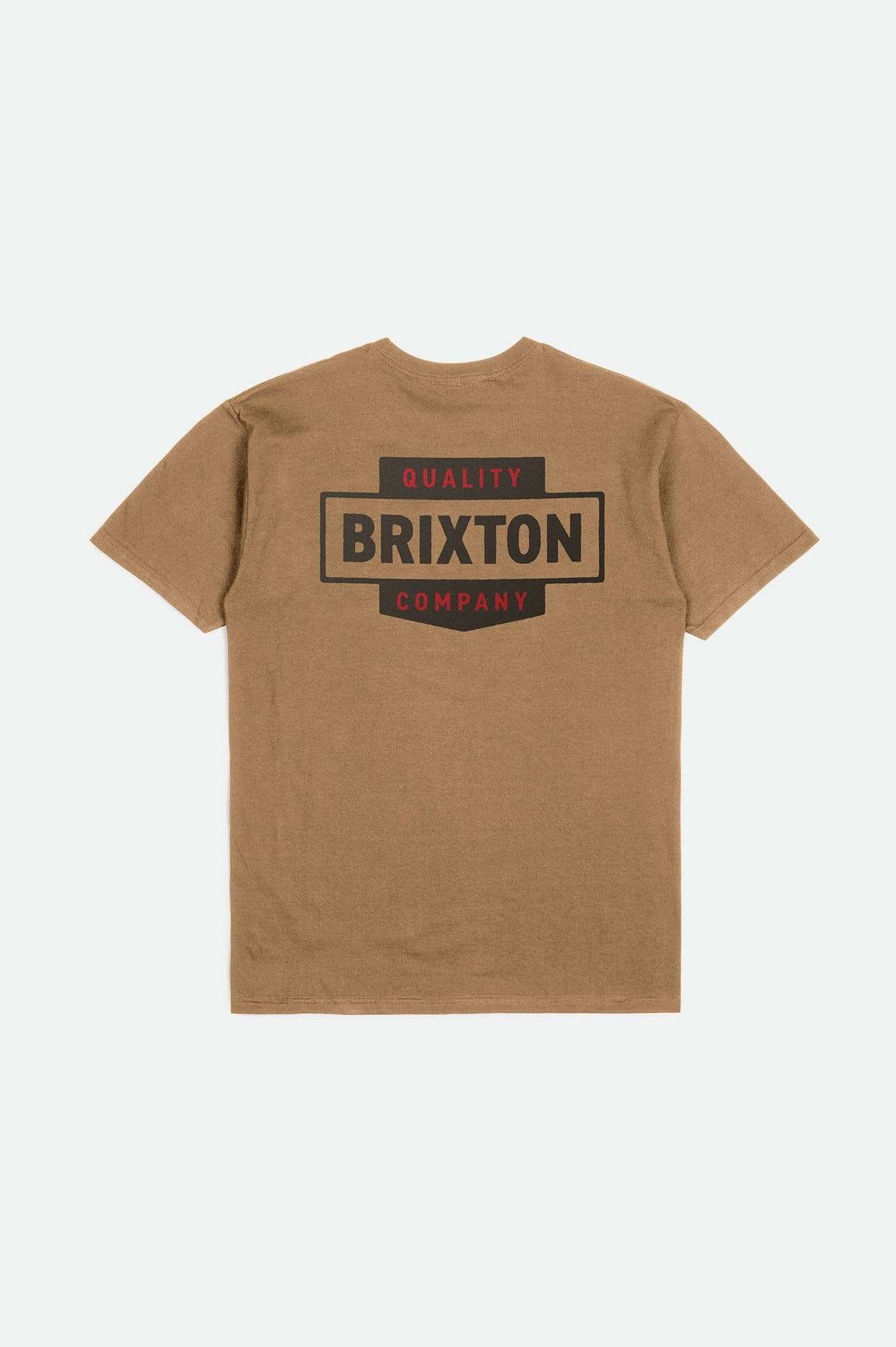 Back Laydown Image for Osborn S/S Standard T-Shirt - Tobacco Brown Worn Wash
