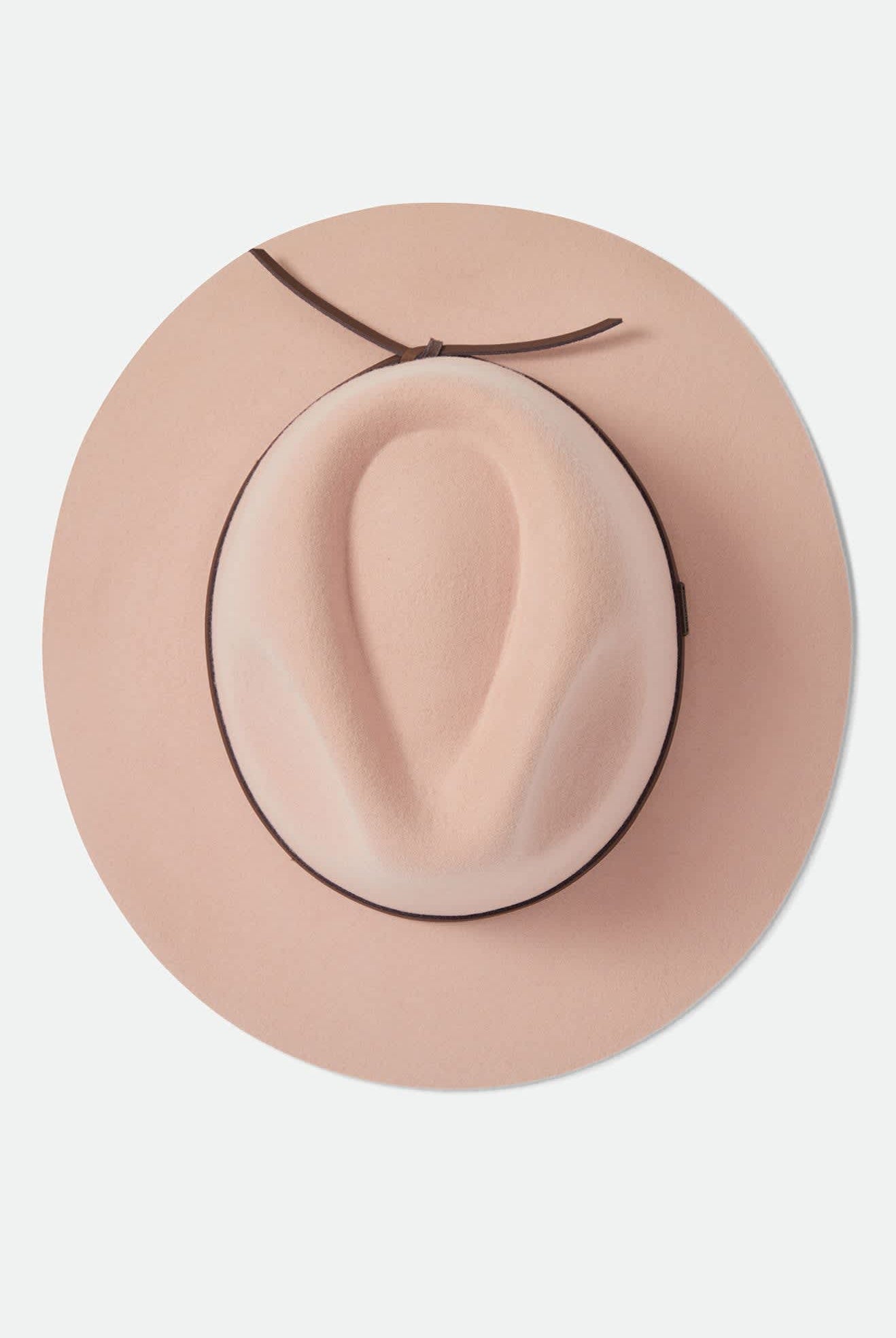 Unisex Wesley Fedora in the color Silver Pink/Pinecone - Additional Laydown image