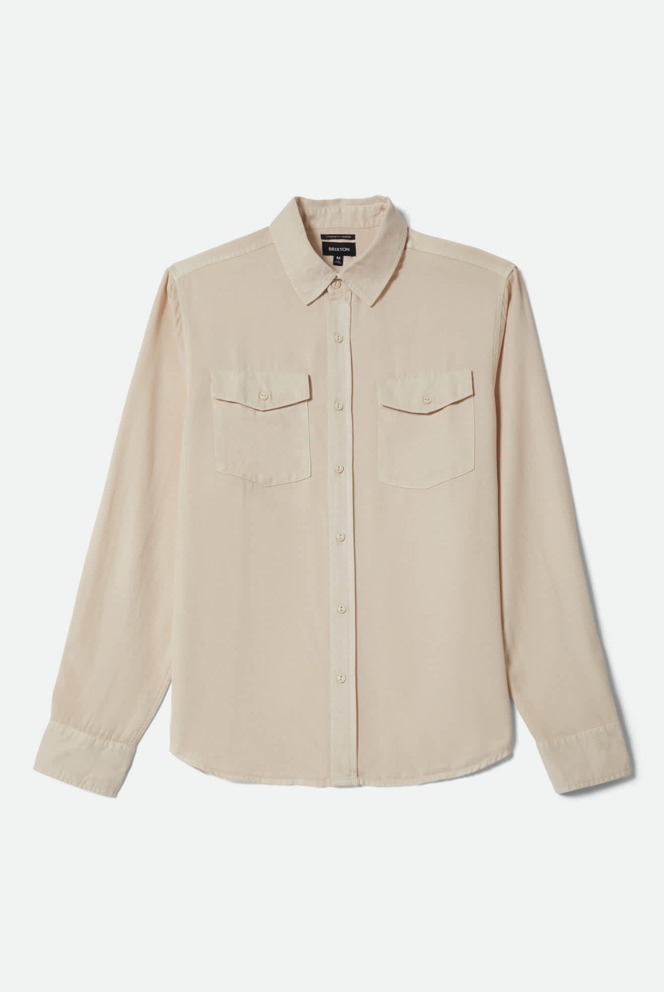 Men's Cool Comfort Wayne Long Sleeve Shirt in the color Whitecap - Front Product View