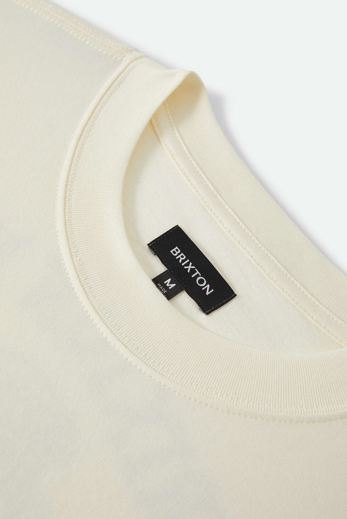Men's Ogle Boxy T-Shirt in the color Cream - Additional Laydown image