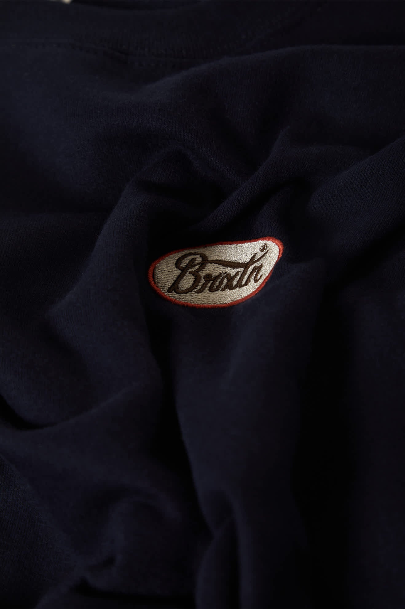Men's Parson Patch Crew in the color Classic Navy - Additional Laydown image