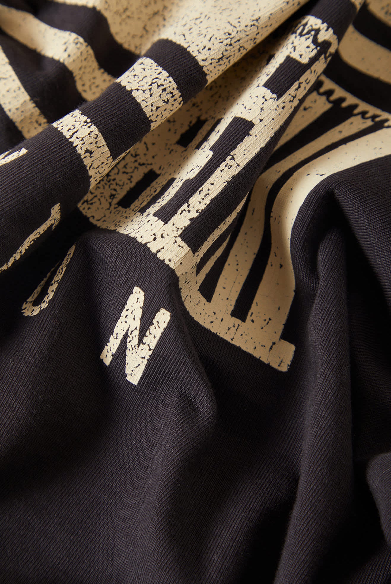 Women's Poolside Boxy Crew T-Shirt in the color Washed Black - Additional Laydown image