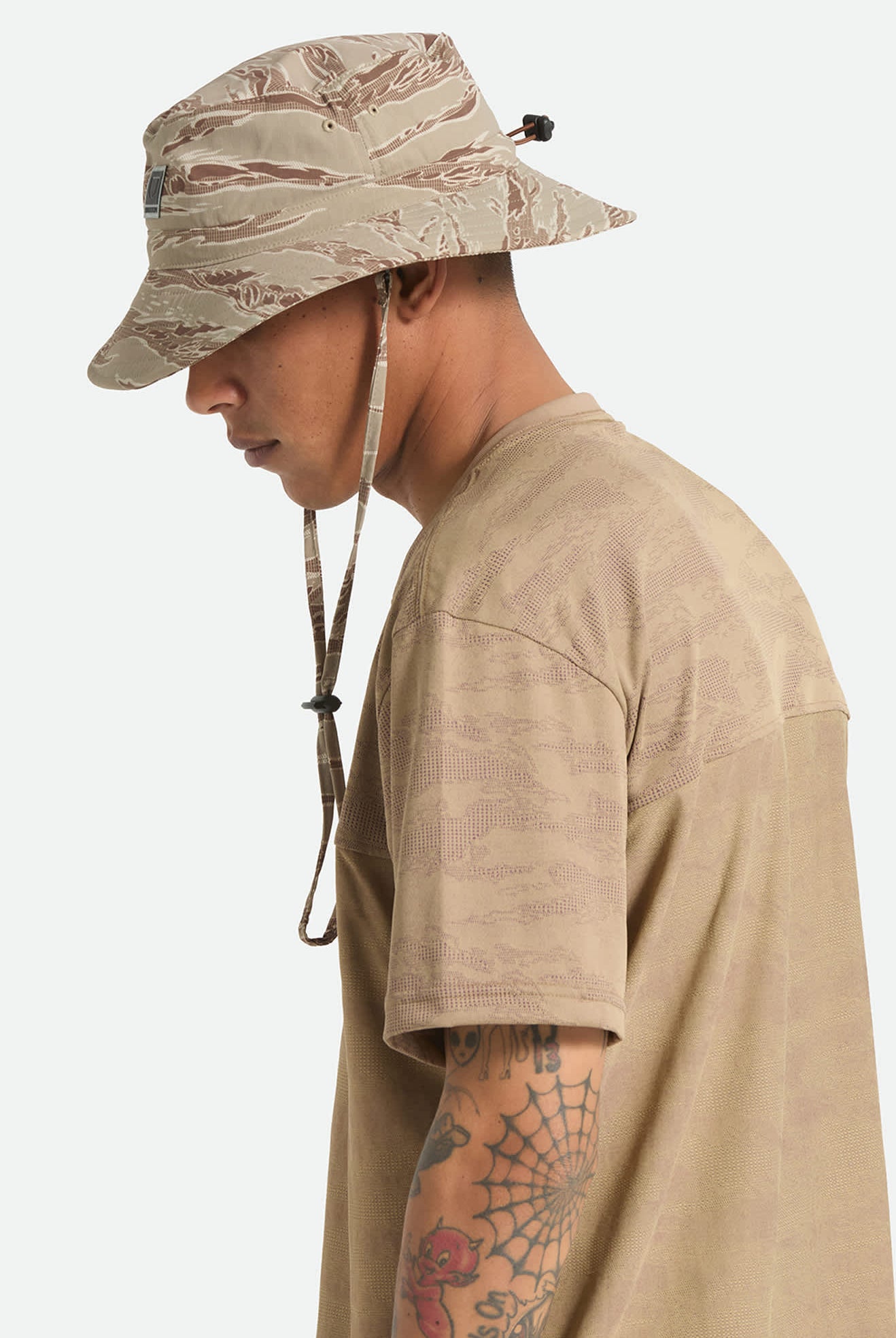 Unisex Journey Boonie Hat in the color Desert Tiger Camo - Men's Side View