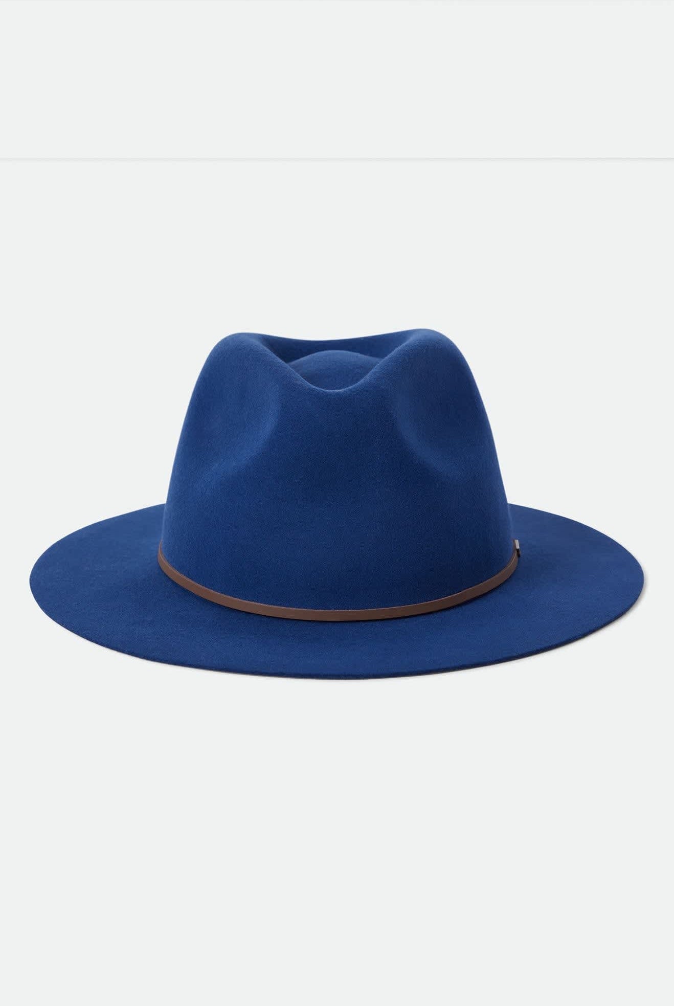 Unisex Wesley Fedora in the color Midnight Blue/Pinecone - Additional Laydown image