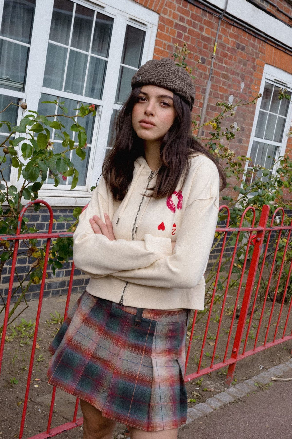 Unisex Hooligan Flat Cap in the color Brown/Khaki - Women's Lifestyle 2.0