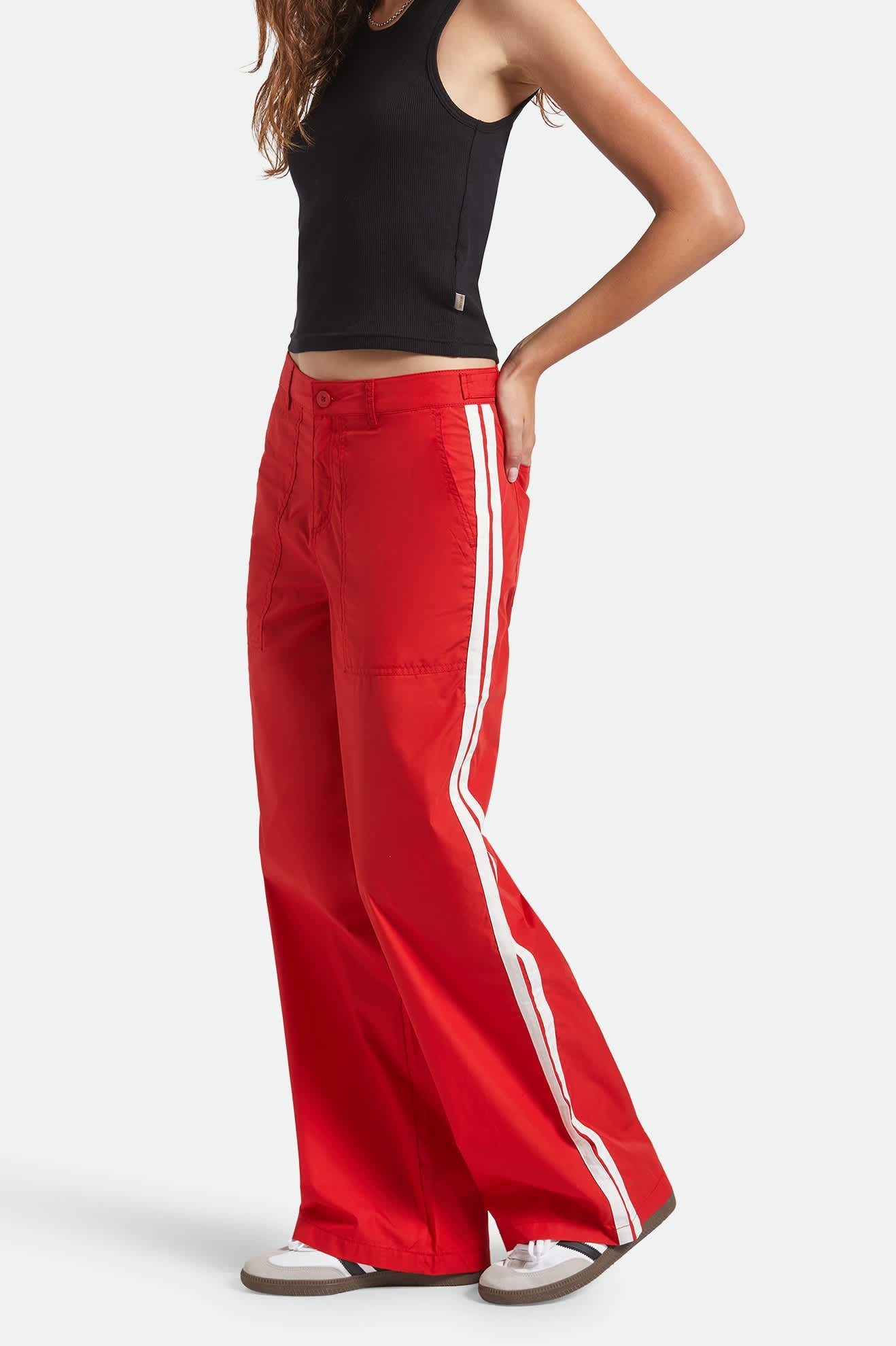 Women's Jane Utility Wide Leg Pant in the color Adrenaline Rush - Women's Side View
