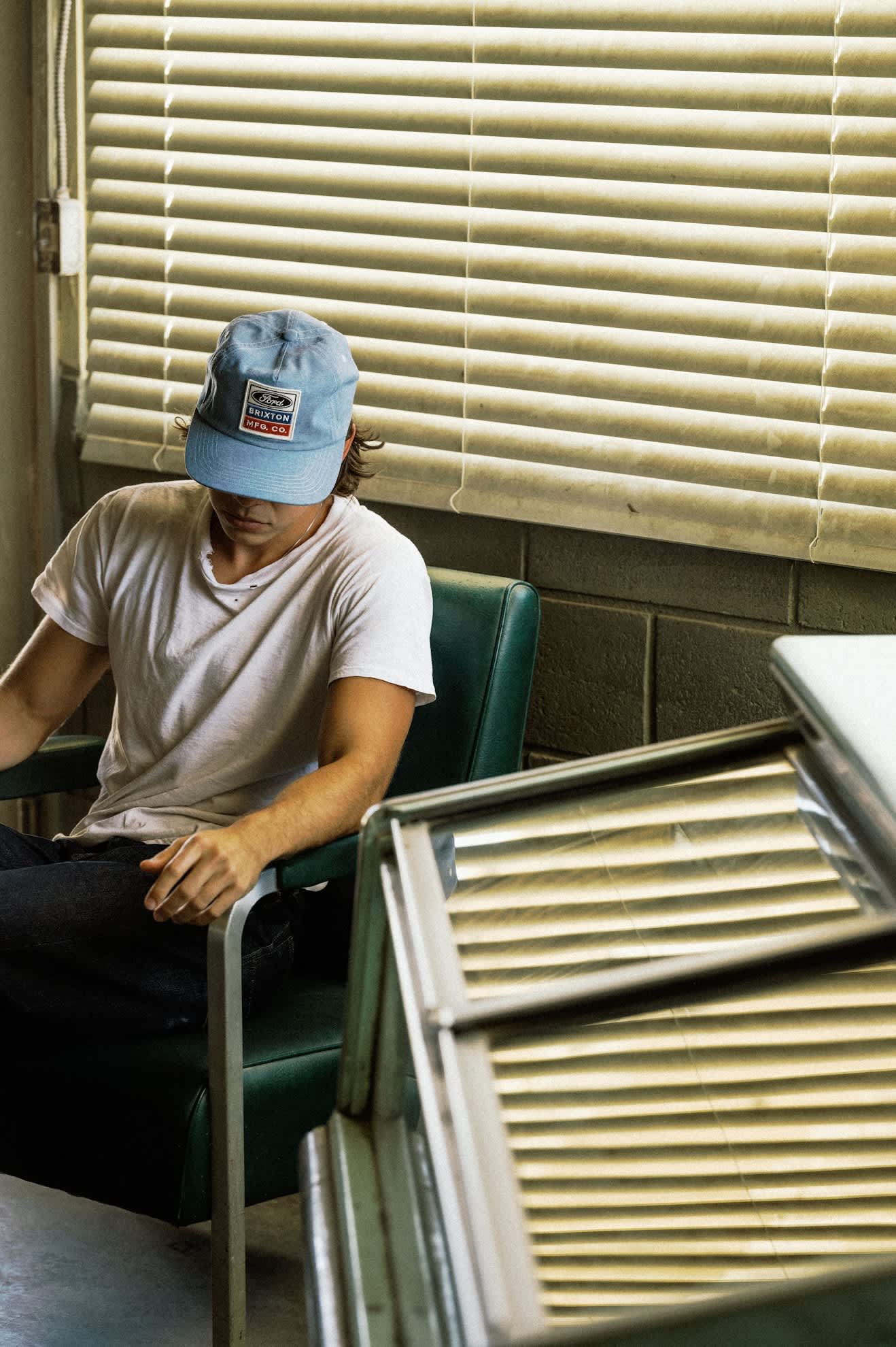 Unisex Ford Service Dept Snapback in the color Blue Chambray - Men's Lifestyle 3.0