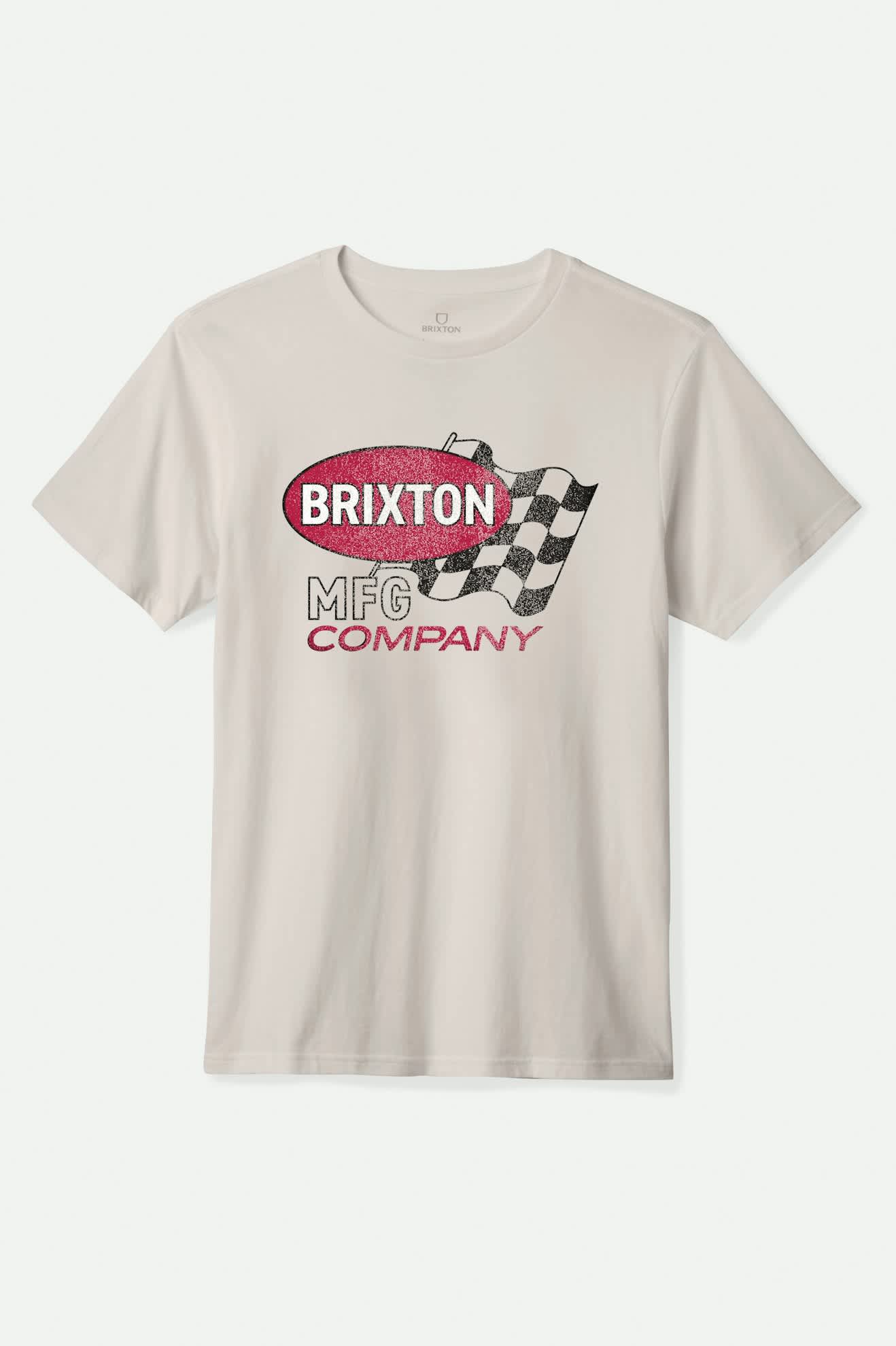 Men's Collins S/S Standard T-Shirt in the color Cream - Front Product View