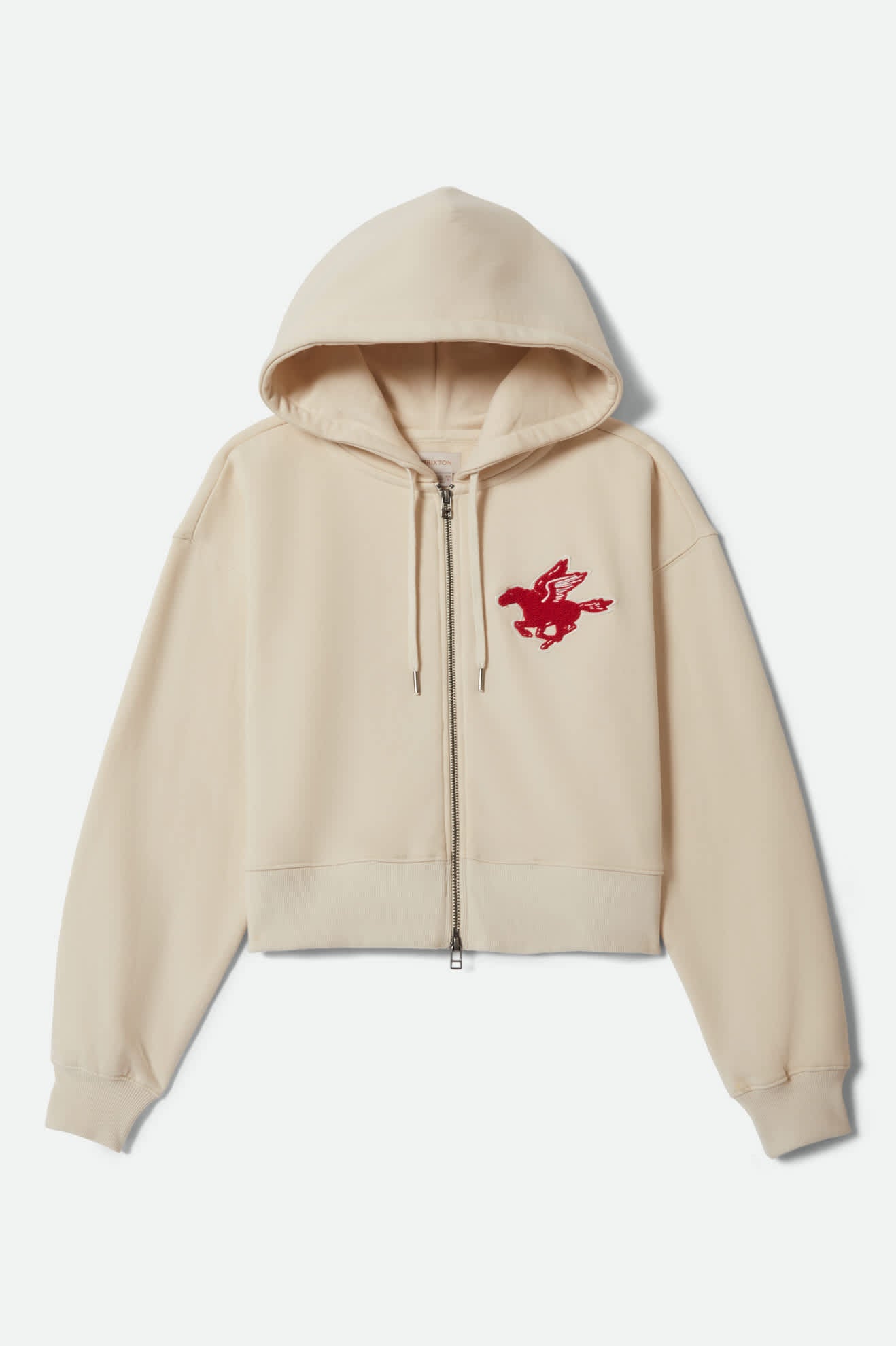 Women's Pegasus Zip Hood in the color Whitecap - Front Product View