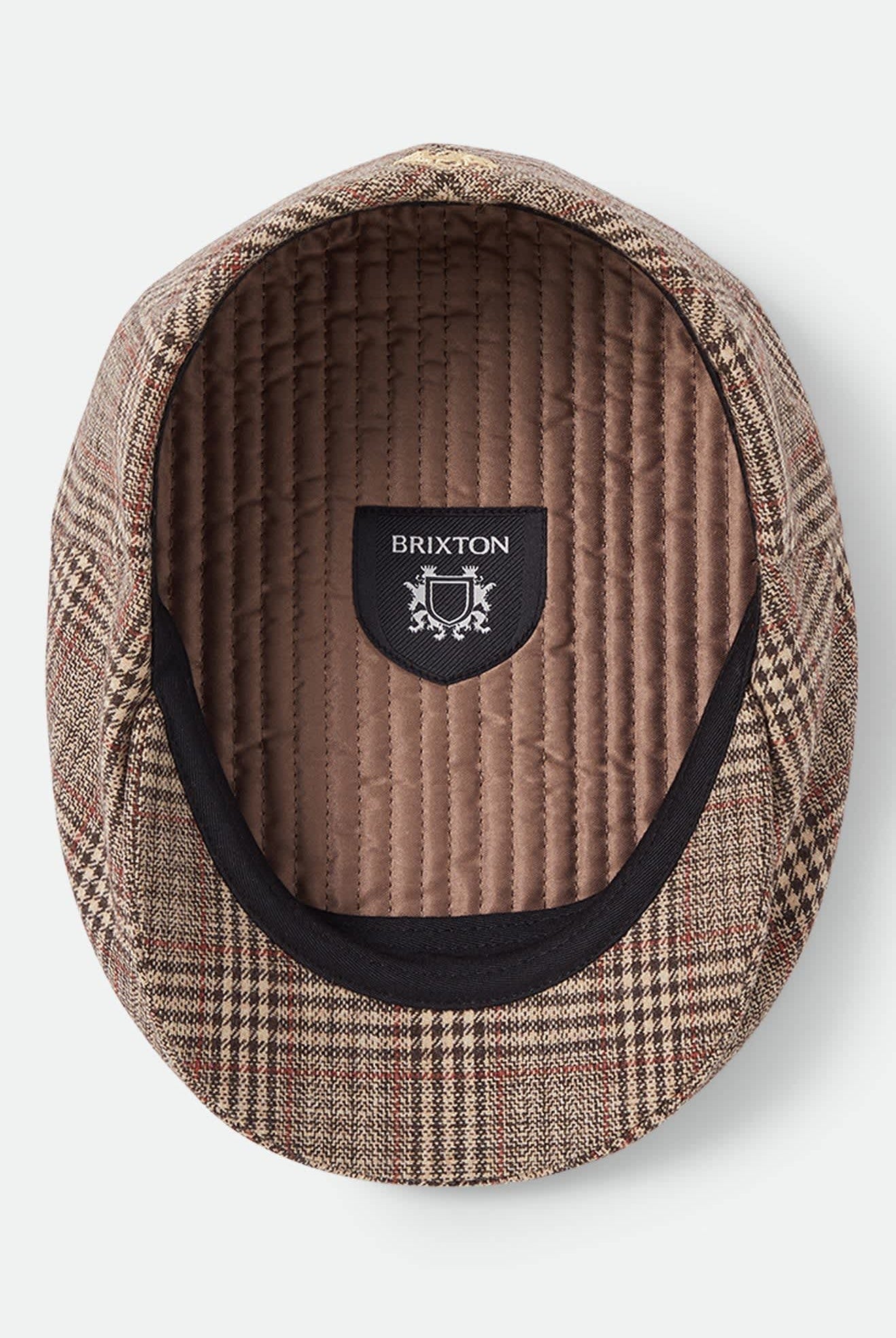 Unisex Century Barrel Snap Cap in the color Brown/Tan/Red Plaid - Additional Laydown image