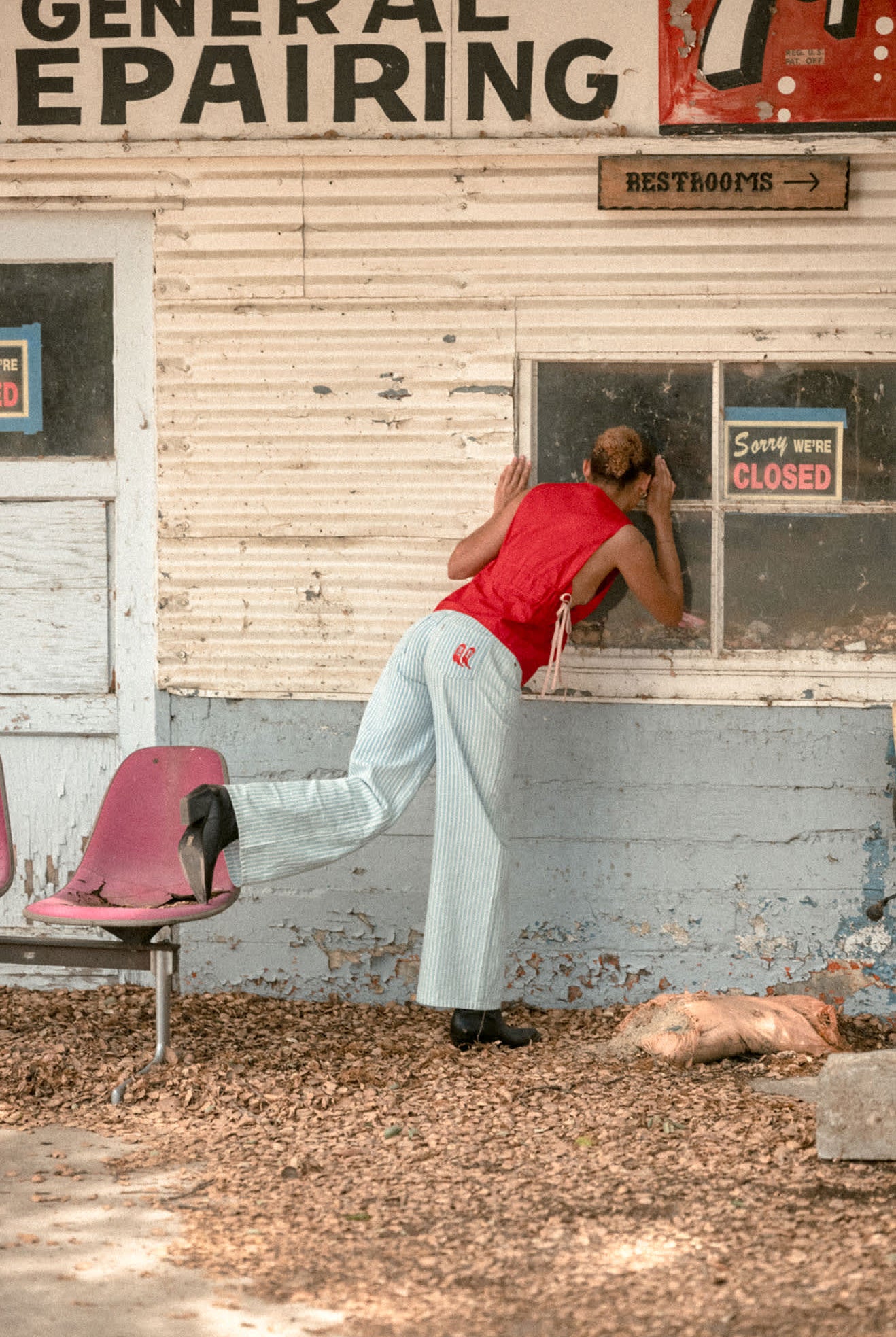 Women's The Chloe 5-Pocket Pant in the color Two Boot Stripe - Women's Lifestyle 1