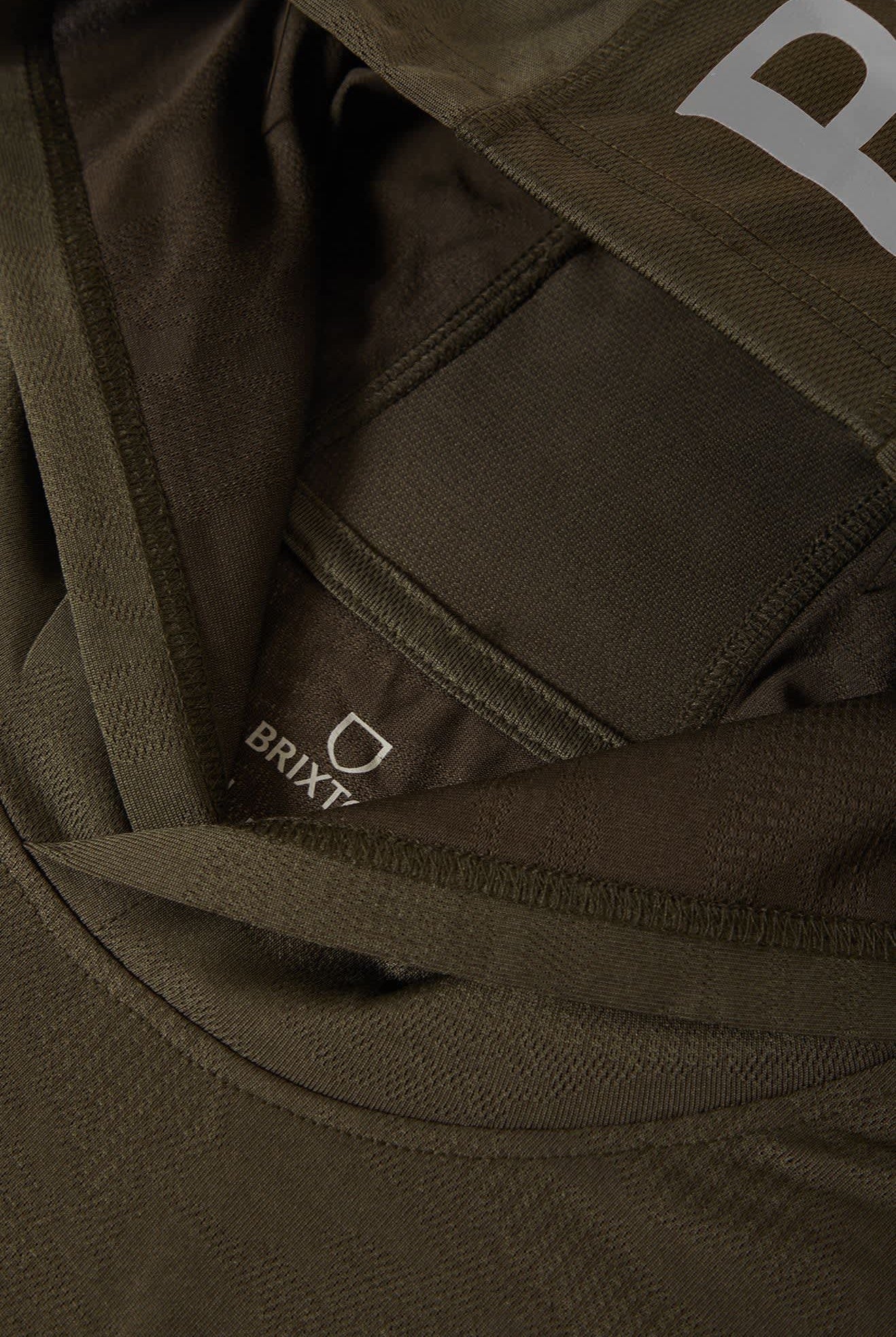 Men's Journey Long Sleeve Sun Hoodie in the color Olive Tiger Camo - Additional Laydown image