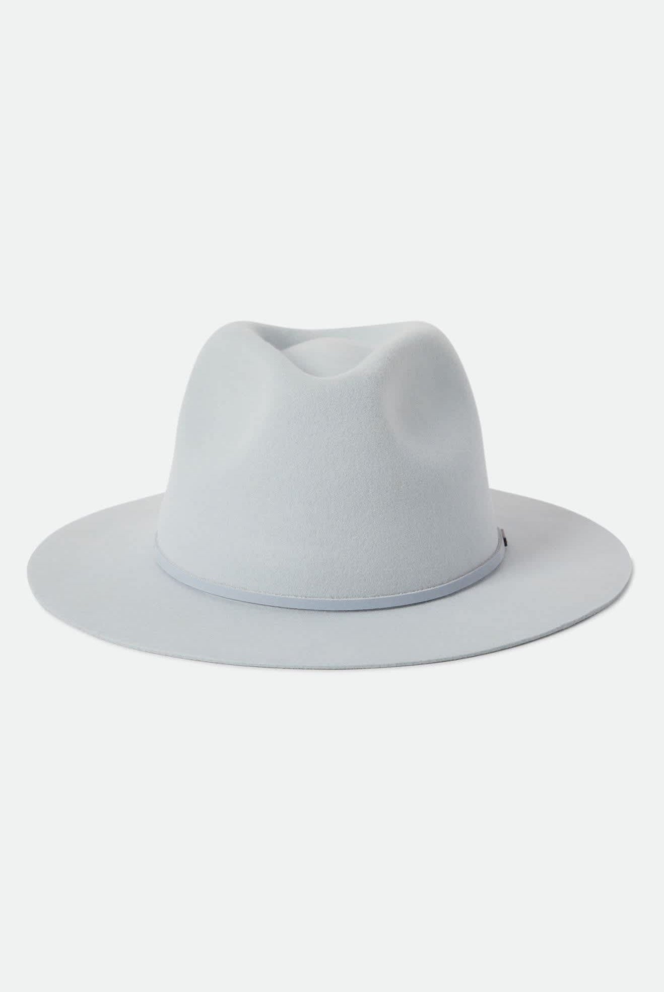 Unisex Wesley Fedora in the color Blue Aruba - Additional Laydown image