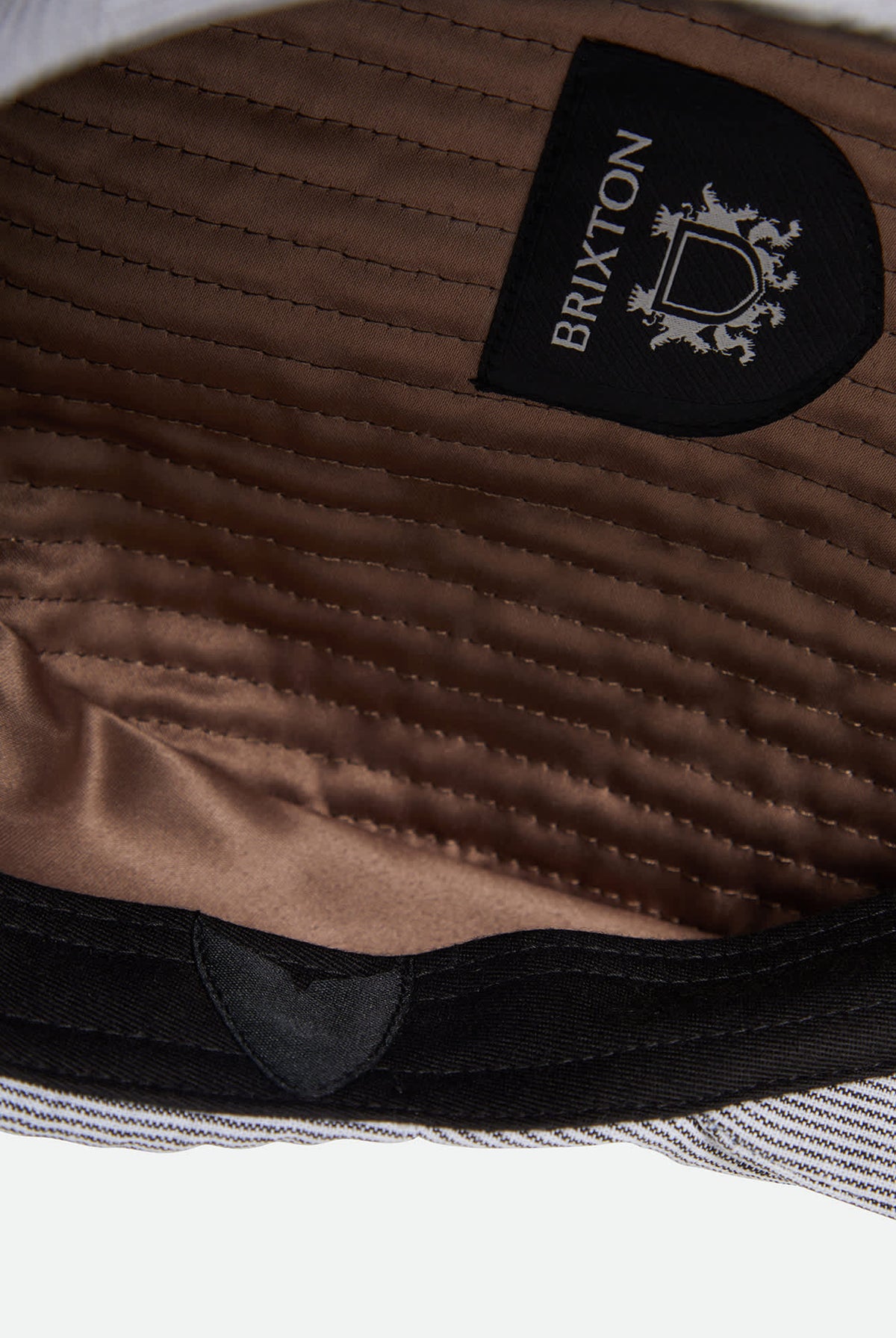 Unisex Century Barrel Snap Cap in the color Navy Micro Stripe - Additional Laydown image