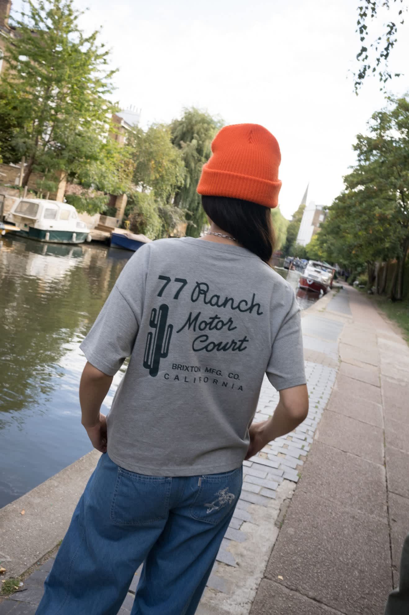 Women's Ranch Motor Court Boxy Crop Top in the color Heather Grey - Women's Lifestyle 2.0