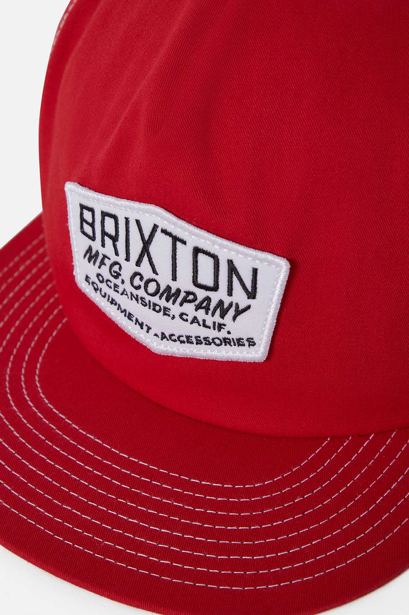 Unisex Coleson Snapback in the color Red - Additional Laydown image