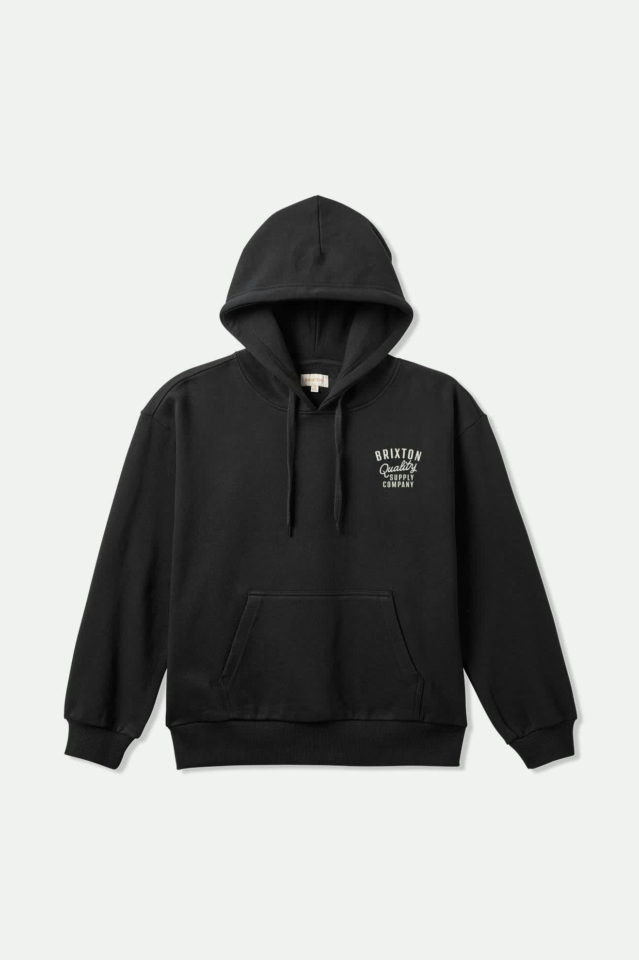 Women's Hubal Women's Hoodie in the color Black/Off White - Front Product View