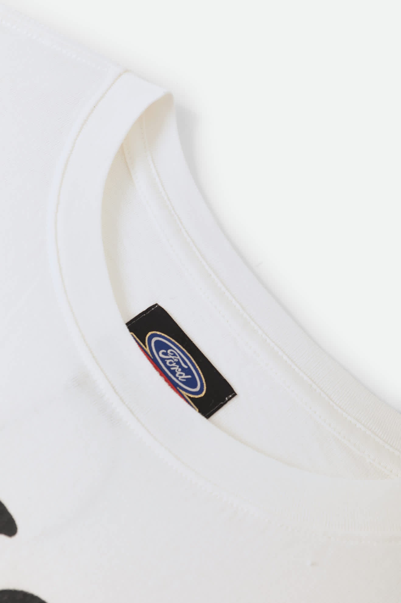 Women's Ford Truck Country Oversized Boyfriend T-Shirt in the color Wimbledon White - Additional Laydown image