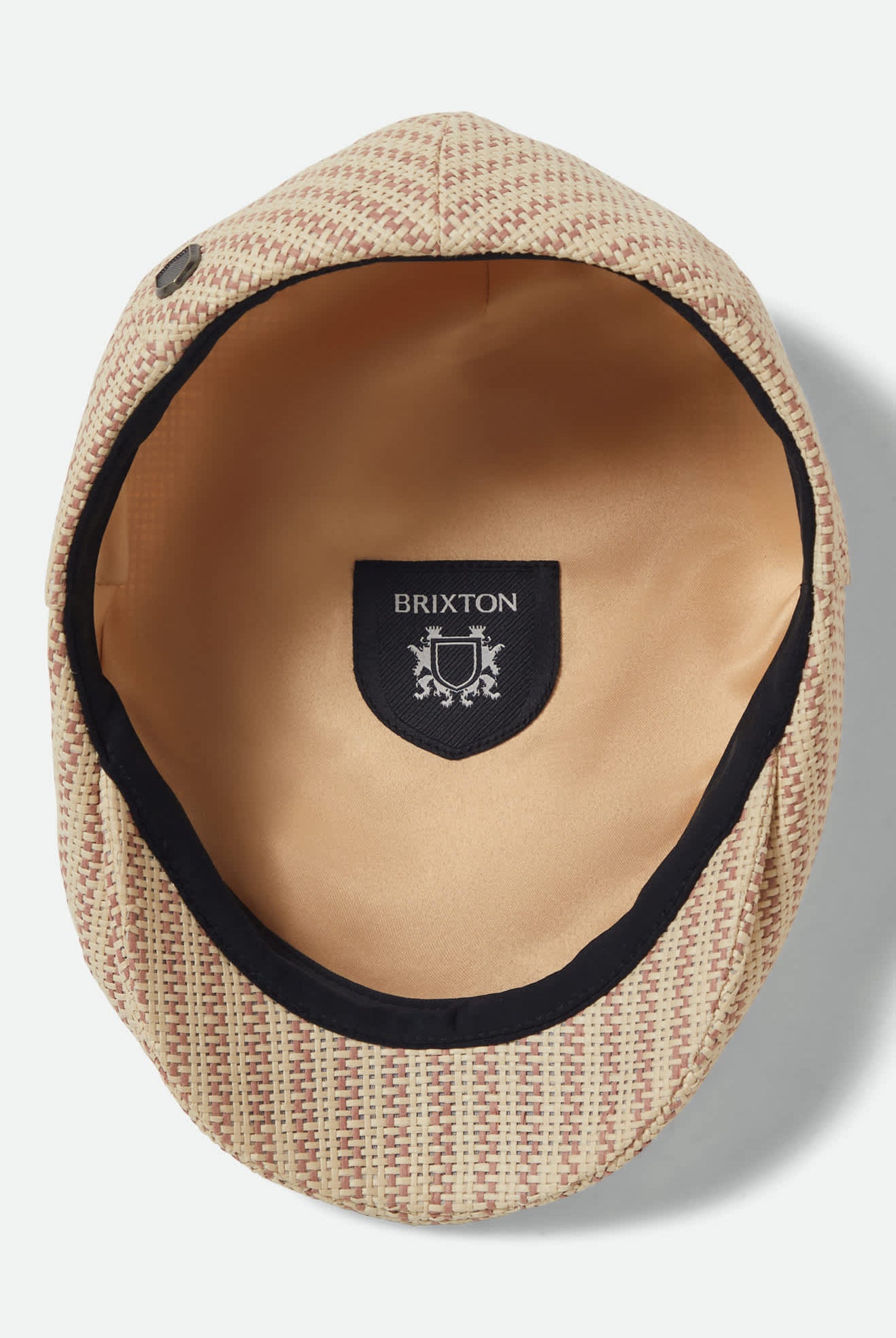 Unisex Hooligan Flat Cap in the color Italian Clay/Natural Straw - Additional Laydown image
