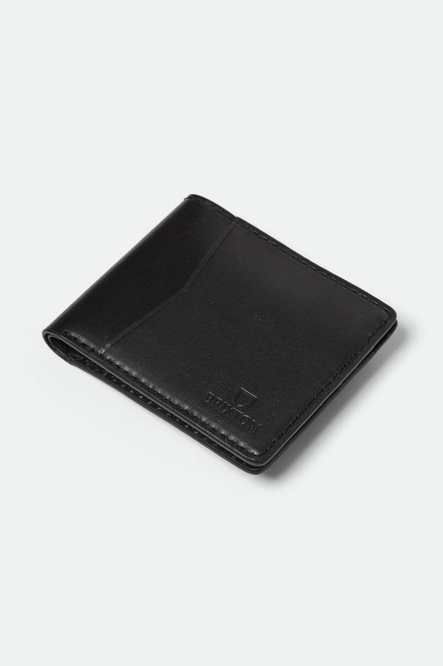 Brixton Unisex Traditional Leather Wallet - Black | Main