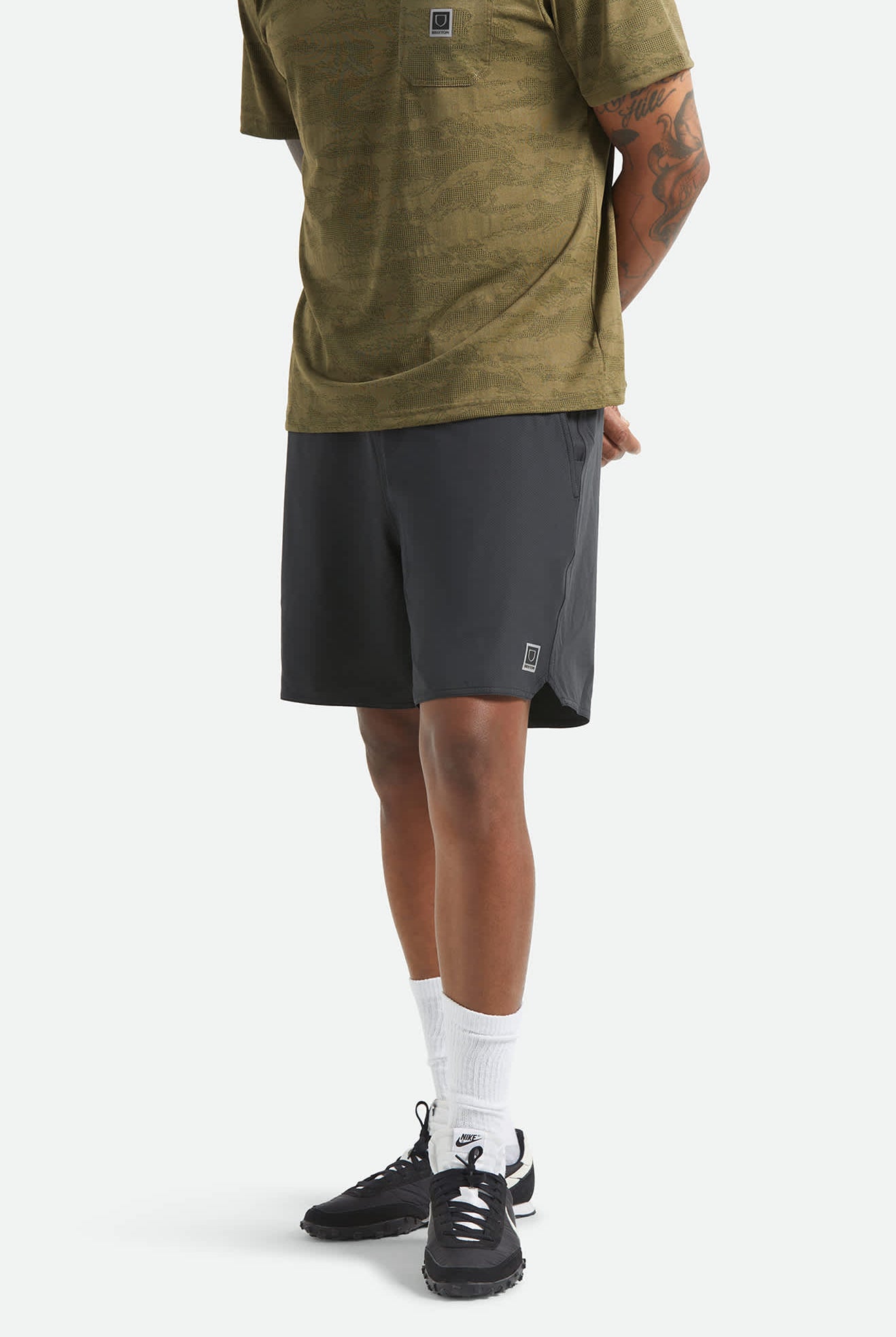 Men's Journey Active Short in the color Black - Men's Side View