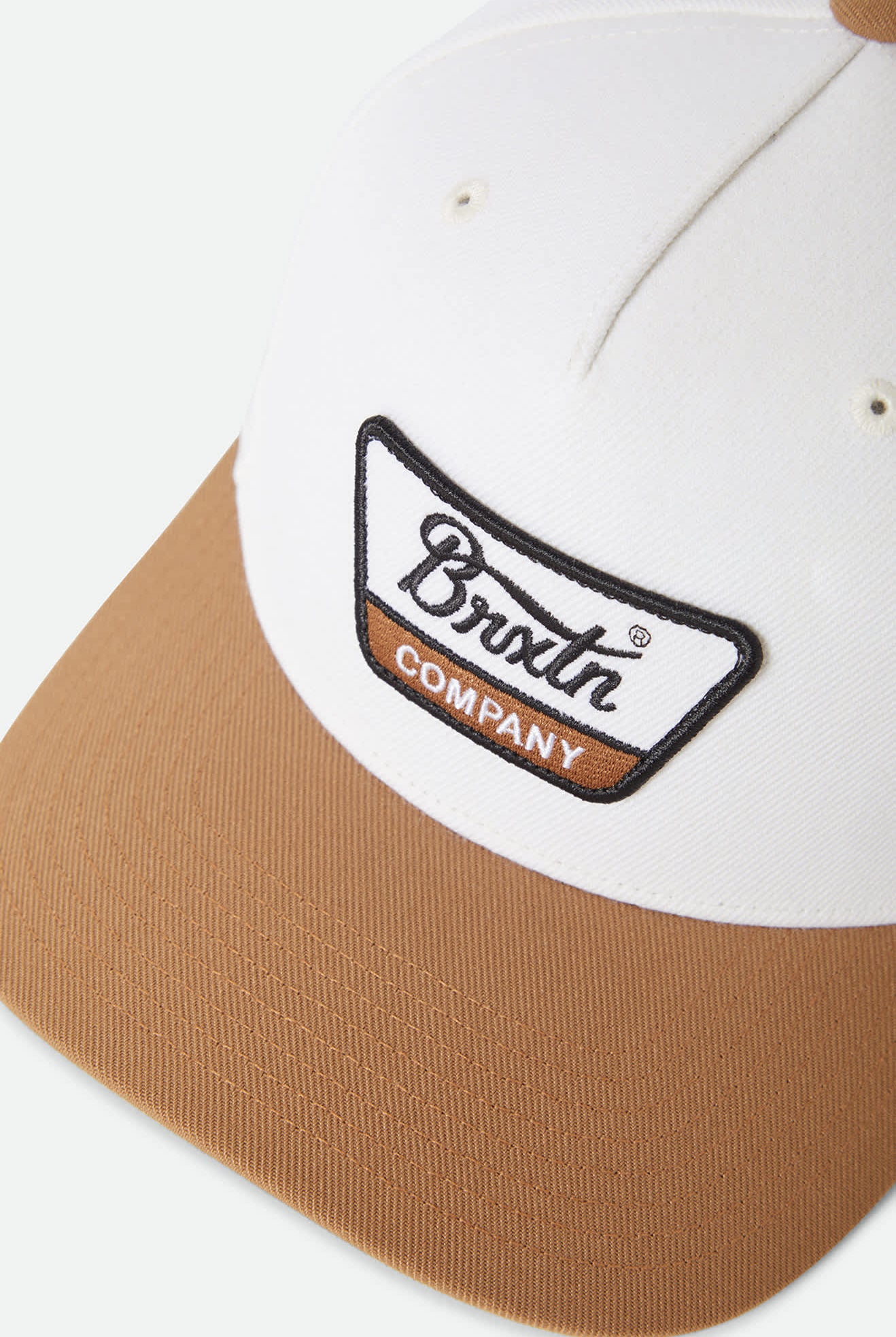 Unisex Linwood Netplus Snapback in the color Off White/Copper - Additional Laydown image