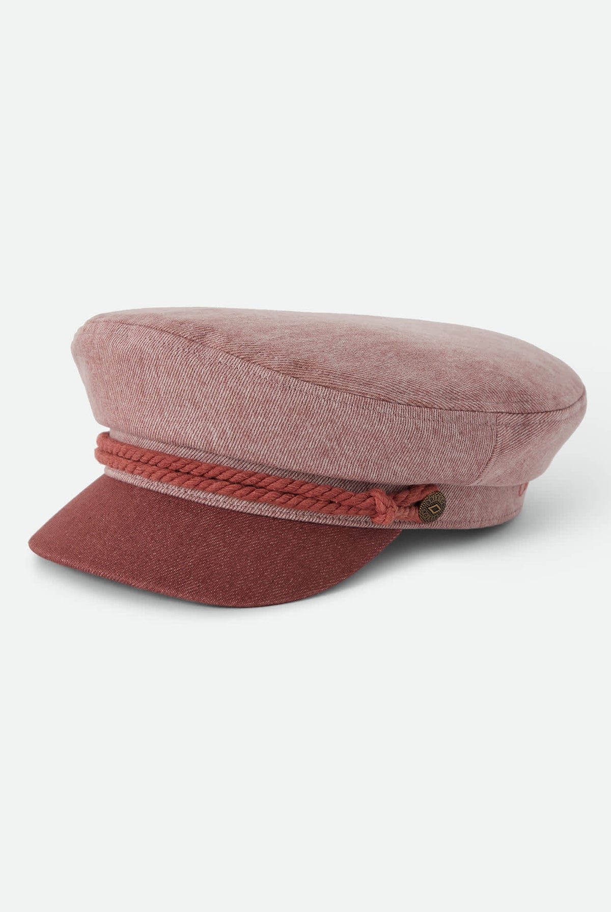 Unisex Fiddler Fisherman Cap in the color Pink Colorblock - Front Product Laydown Image