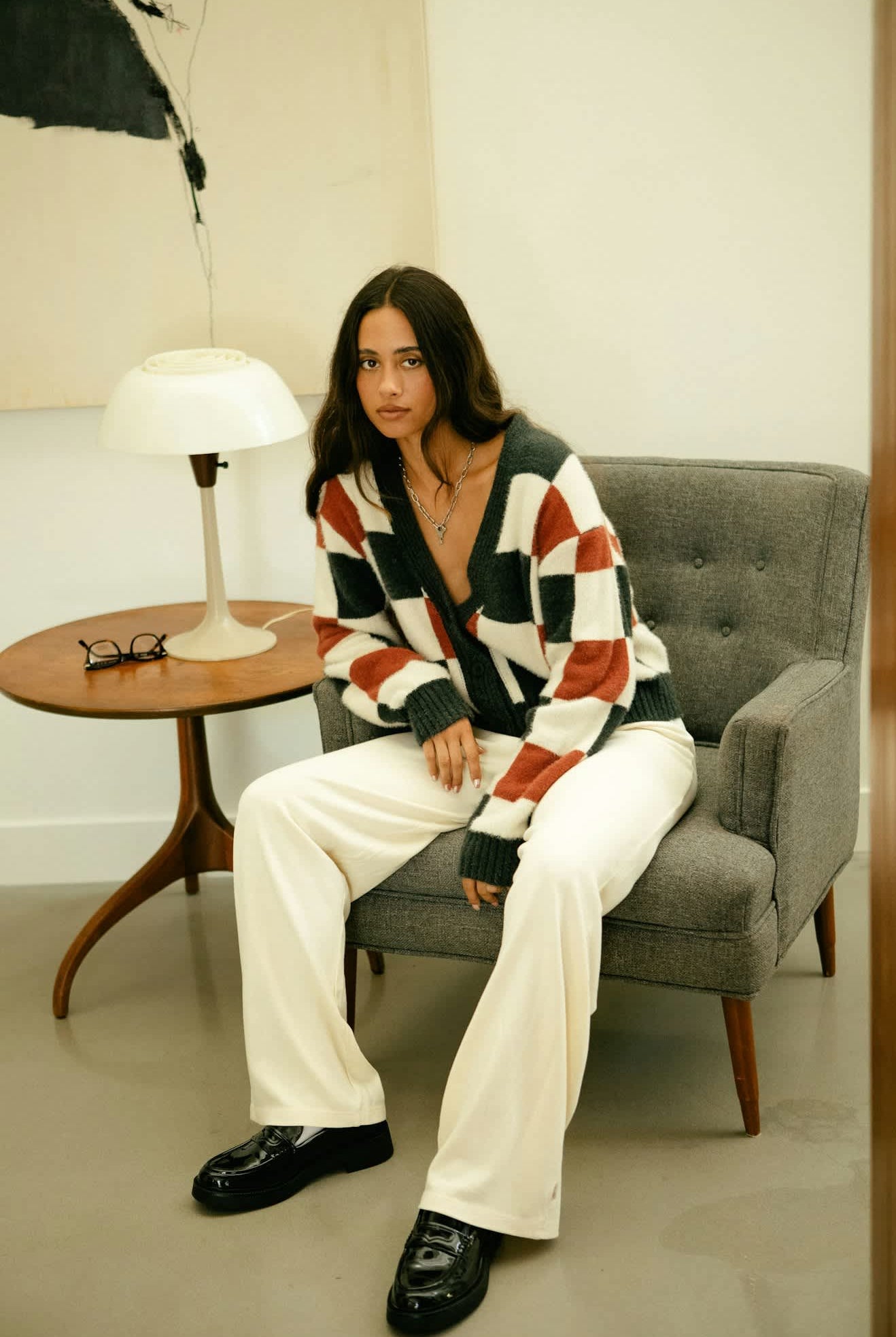 Women's Carefree Organic Garment Dye Lounge Pant in the color White Smoke - Men's Lifestyle image