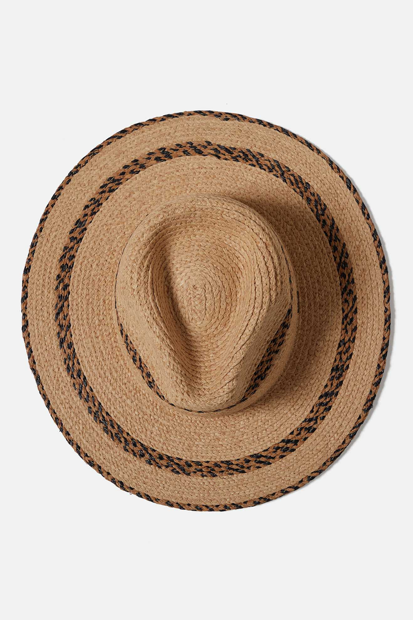 Unisex Cohen Straw Cowboy Hat in the color Tan/Black - Additional Laydown image