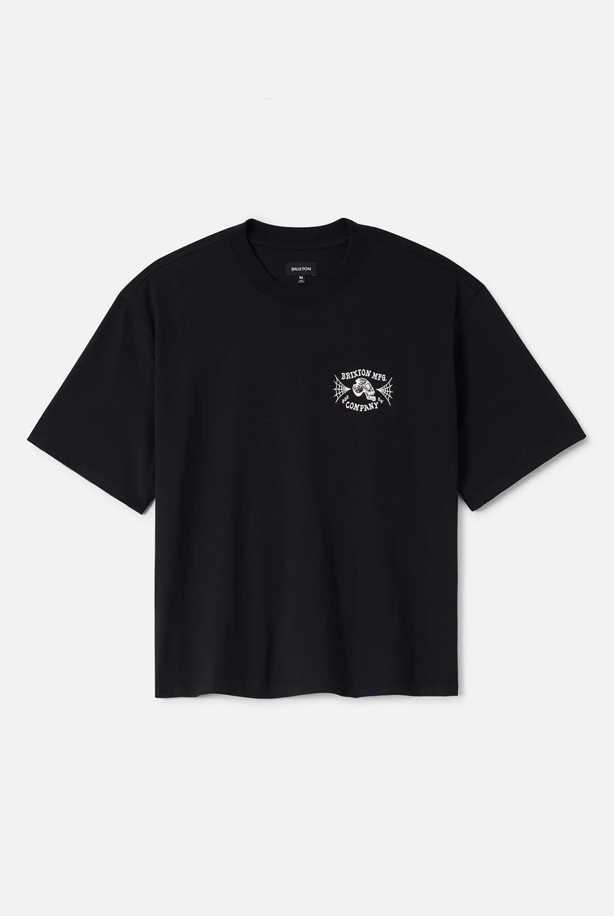 Men's Ogle Boxy T-Shirt in the color Black - Front Product Laydown Image