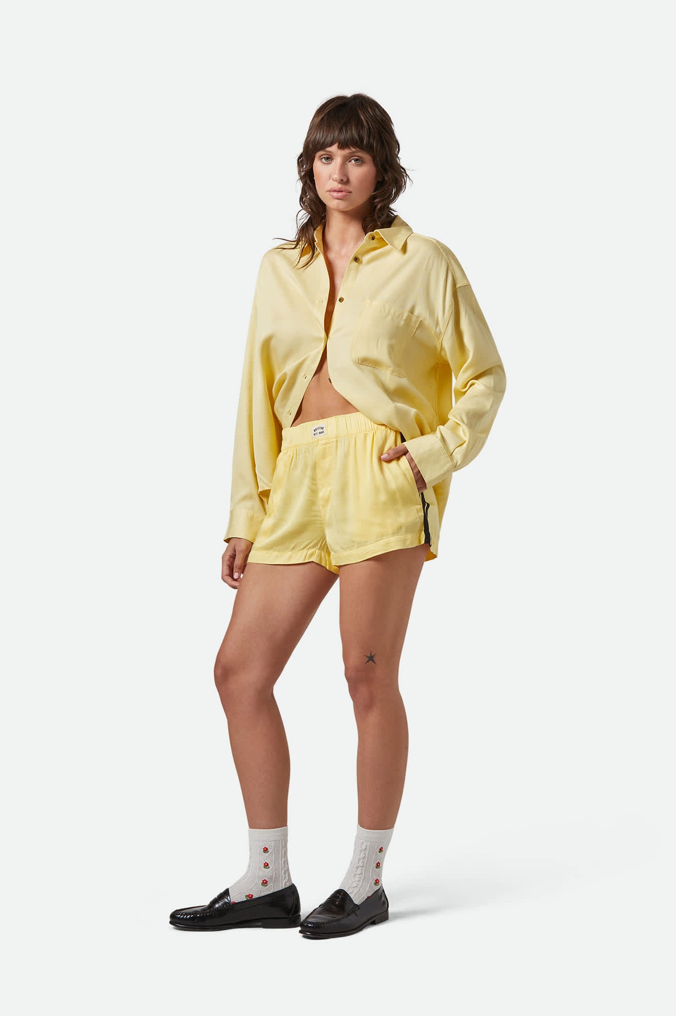 Women's Silky Boxer Short in the color Panna Cotta - Additional Fit image