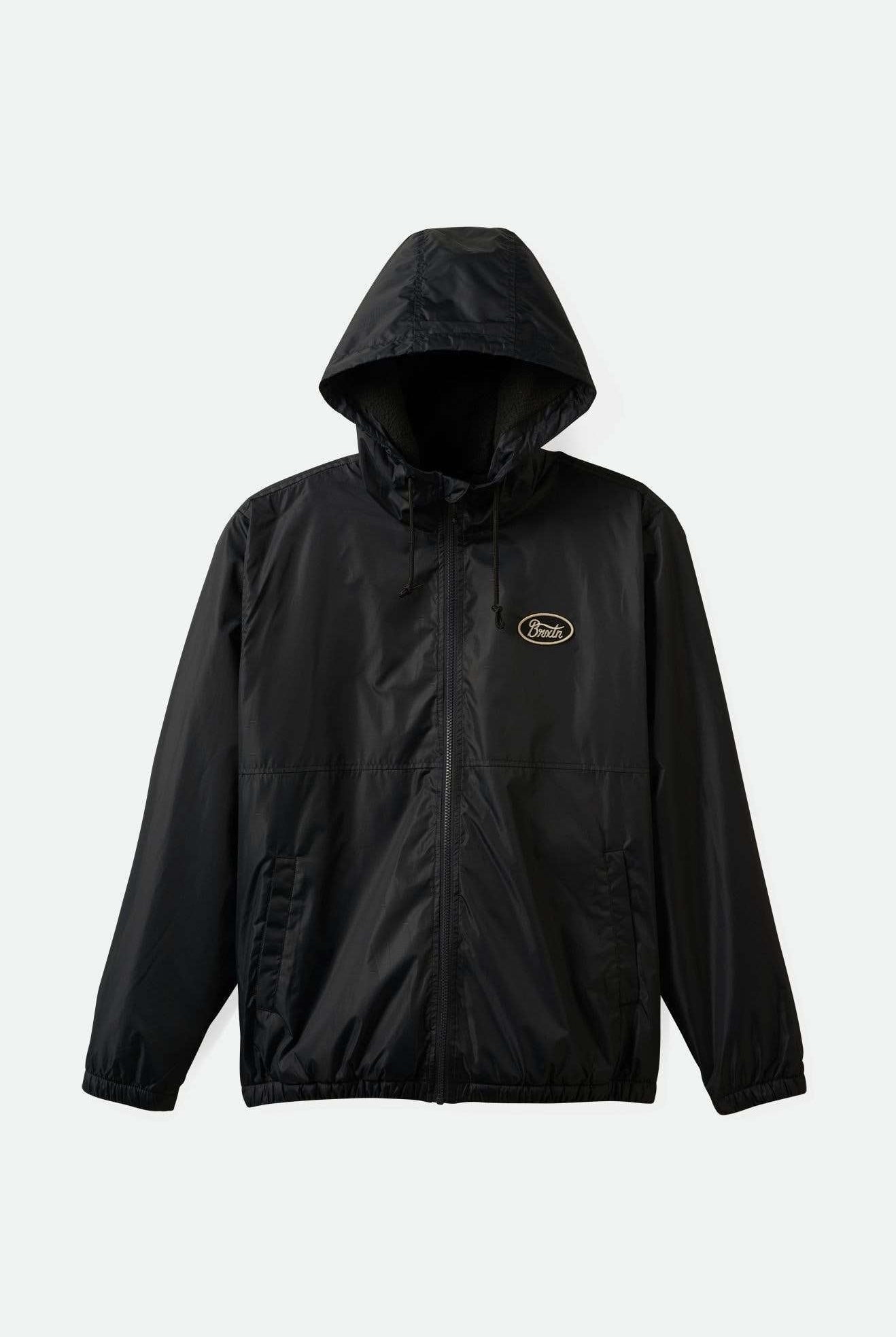 Brixton Men's Claxton Parsons Arctic Fleece Lined Jacket - Black | Main