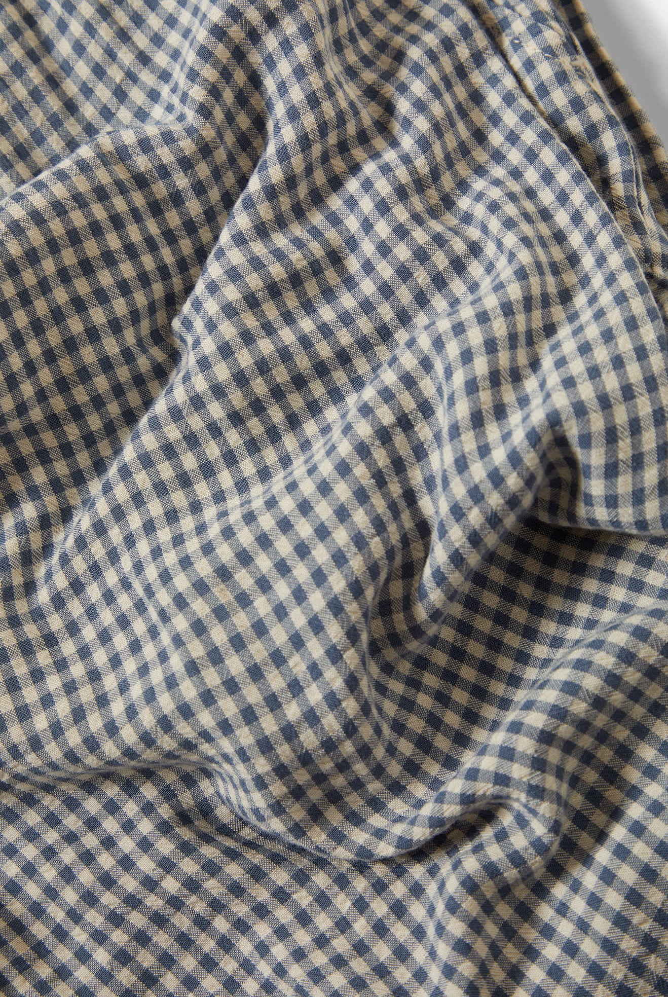 Women's Hudson Lounge Pant in the color Azure Blue Gingham - Additional Style View