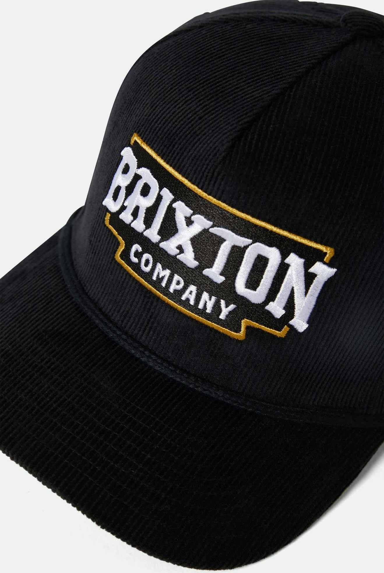 Unisex Pierson Netplus Snapback in the color Black Corduroy - Additional Laydown image