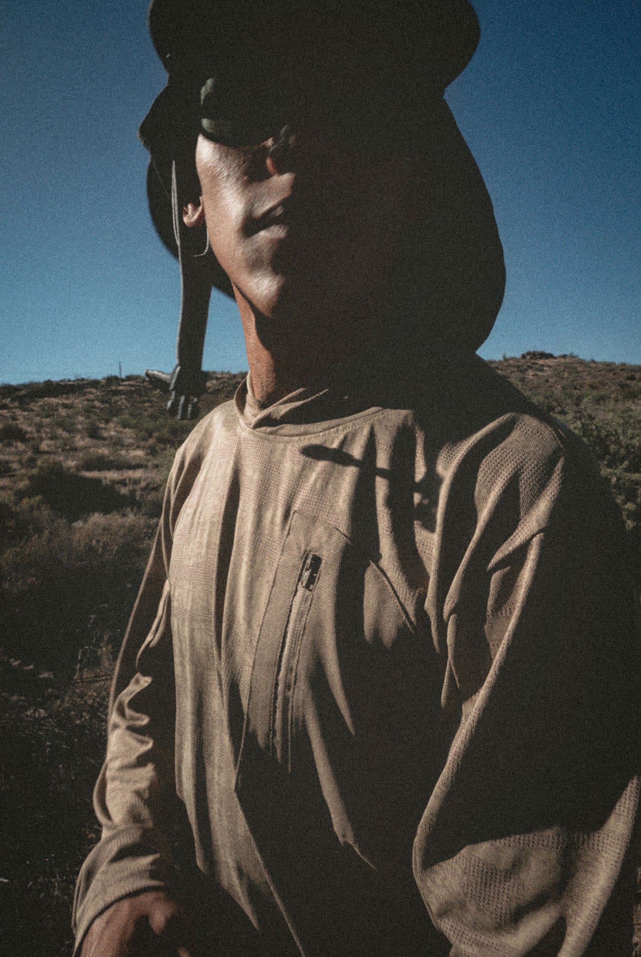 Men's Journey Long Sleeve Sun Hoodie in the color Desert Tiger Camo - Men's Lifestyle 2.0