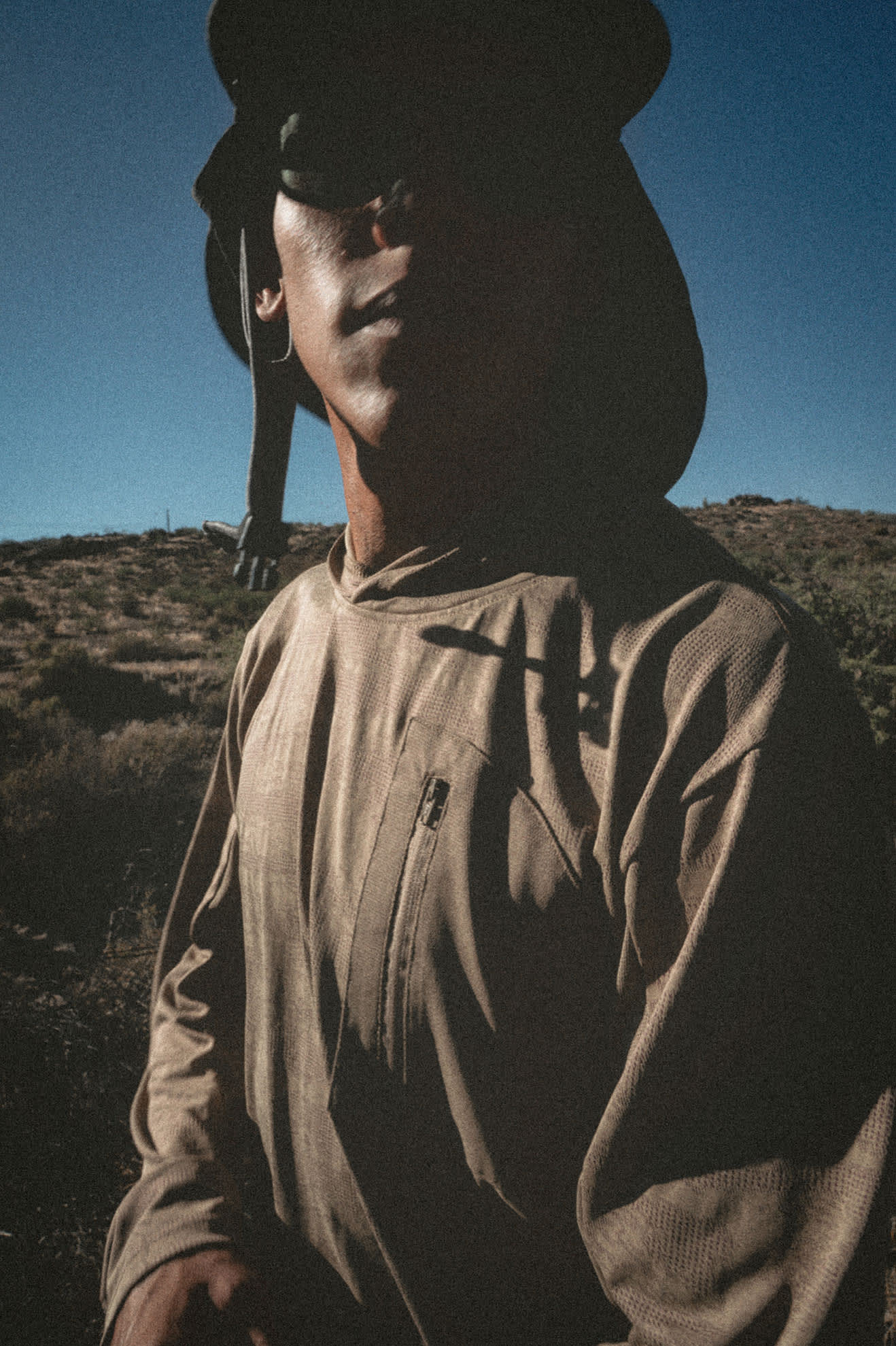 Men's Journey Long Sleeve Sun Hoodie in the color Desert Tiger Camo - Men's Lifestyle 2.0