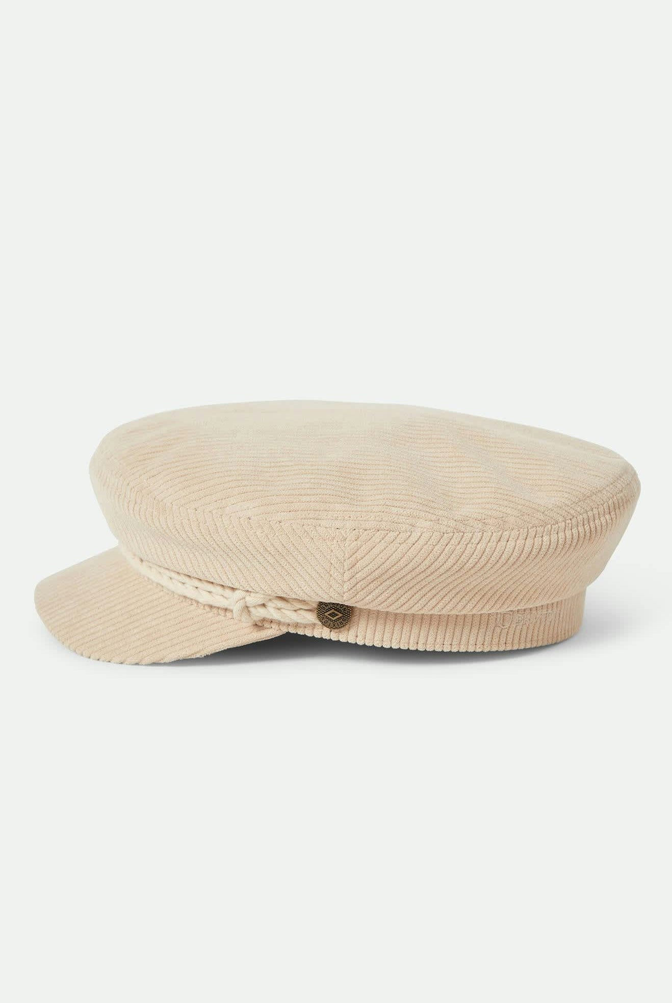 Women's Fiddler Fisherman Cap in the color Macadamia Cord - Additional Laydown image