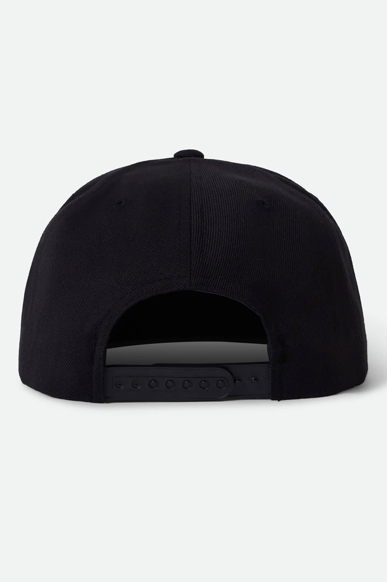 Unisex Roller Snapback in the color Black - Back Style View