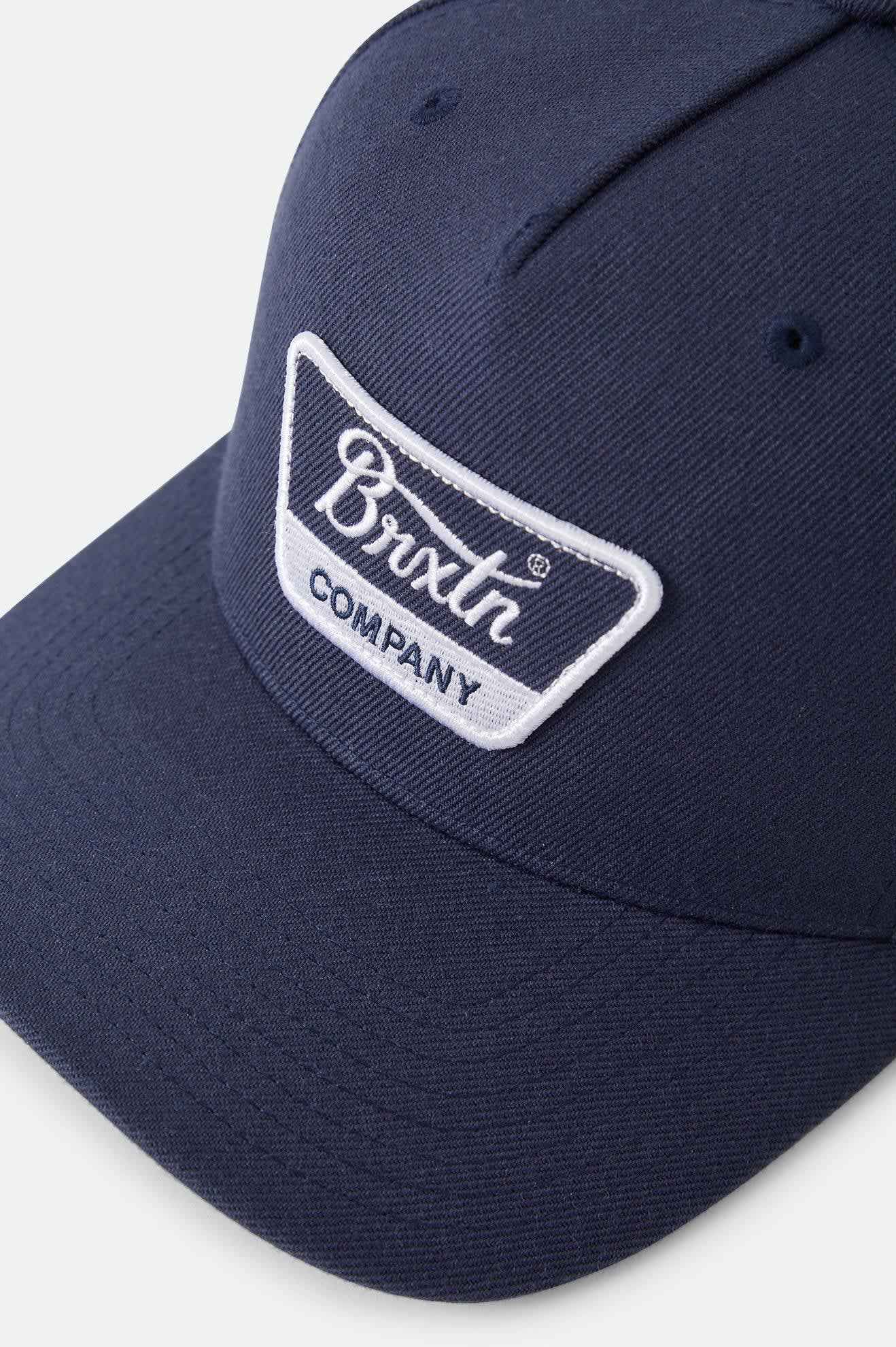 Unisex Linwood Netplus Snapback in the color Washed Navy/White - Additional Laydown image