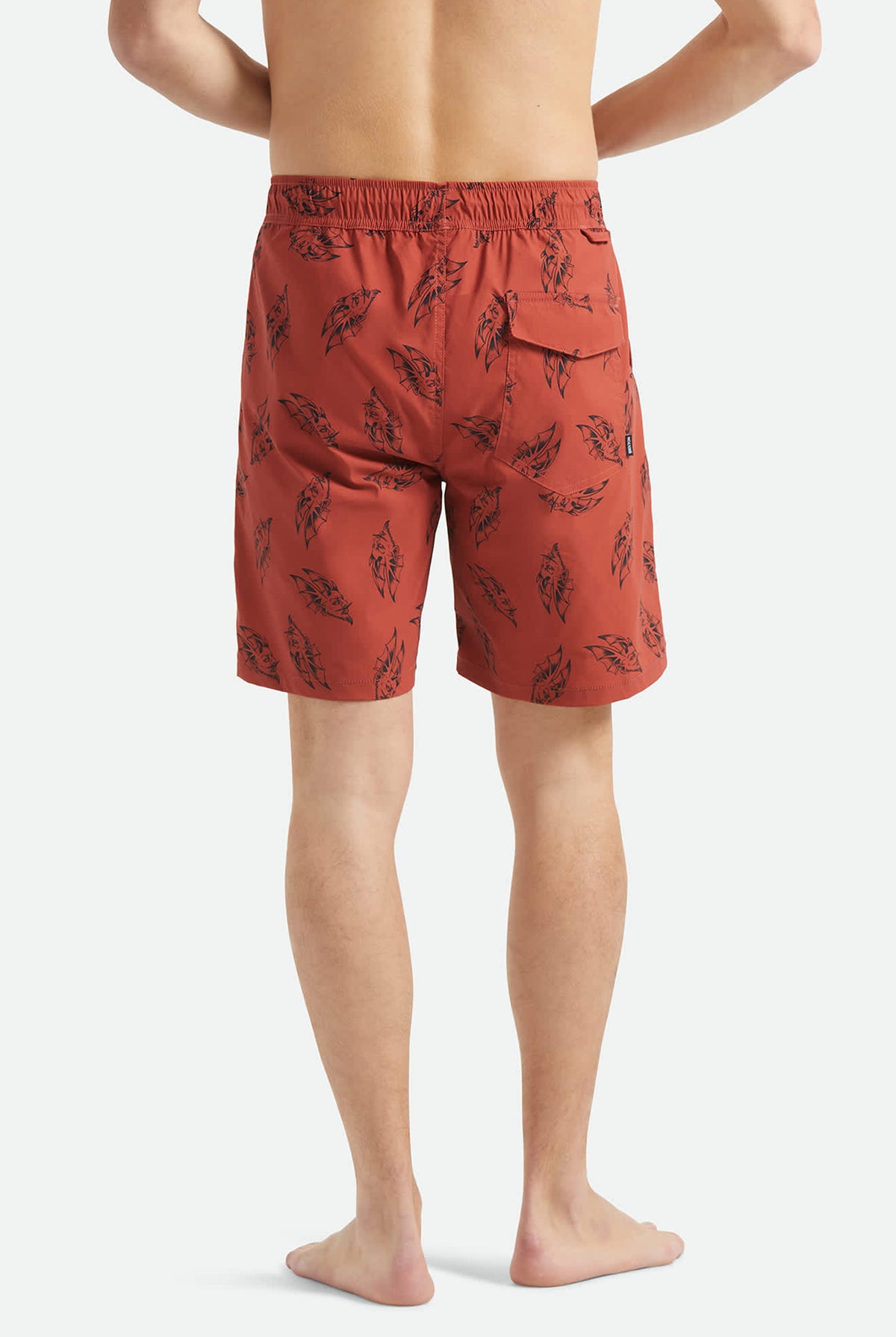 Men's Everyday Stretch Hybrid Short 7" in the color Amber Terrain - Men's Back View