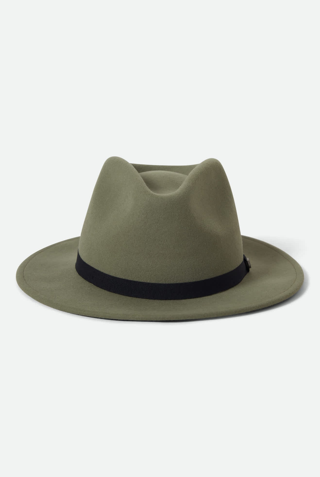 Unisex Messer Packable Fedora in the color Olive Surplus/Black - Additional Laydown image