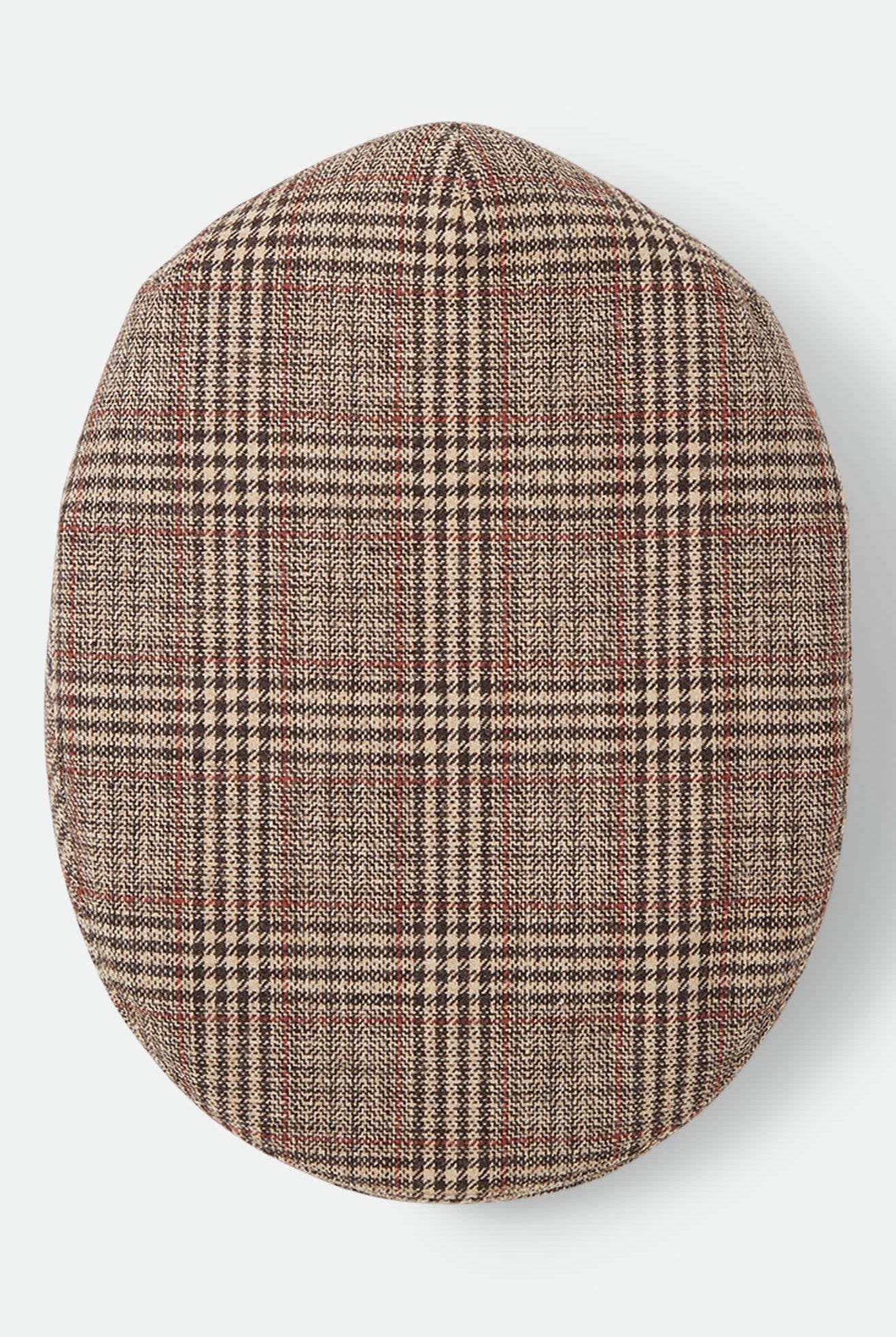 Unisex Century Barrel Snap Cap in the color Brown/Tan/Red Plaid - Additional Laydown image
