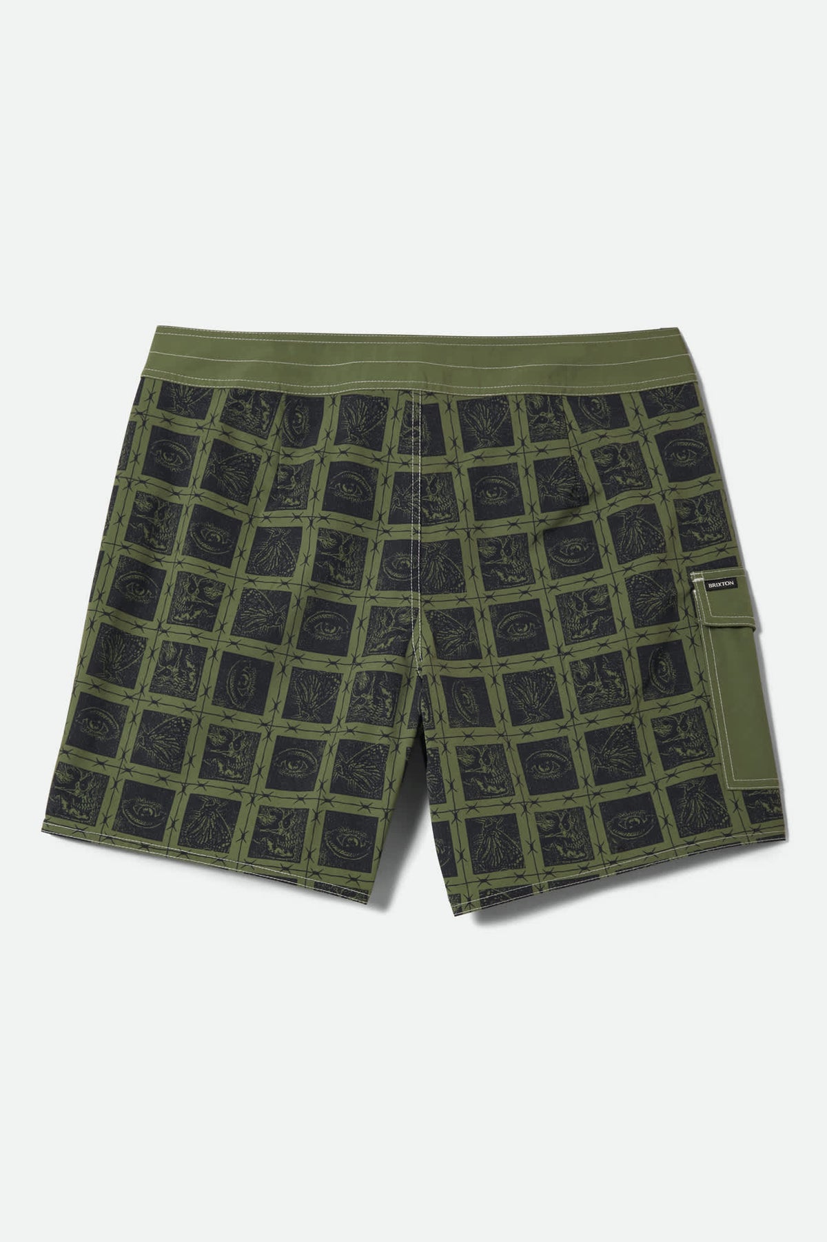 Men's Classic Trunk 17" in the color Barb Wire/Sea Kelp - Additional Laydown image