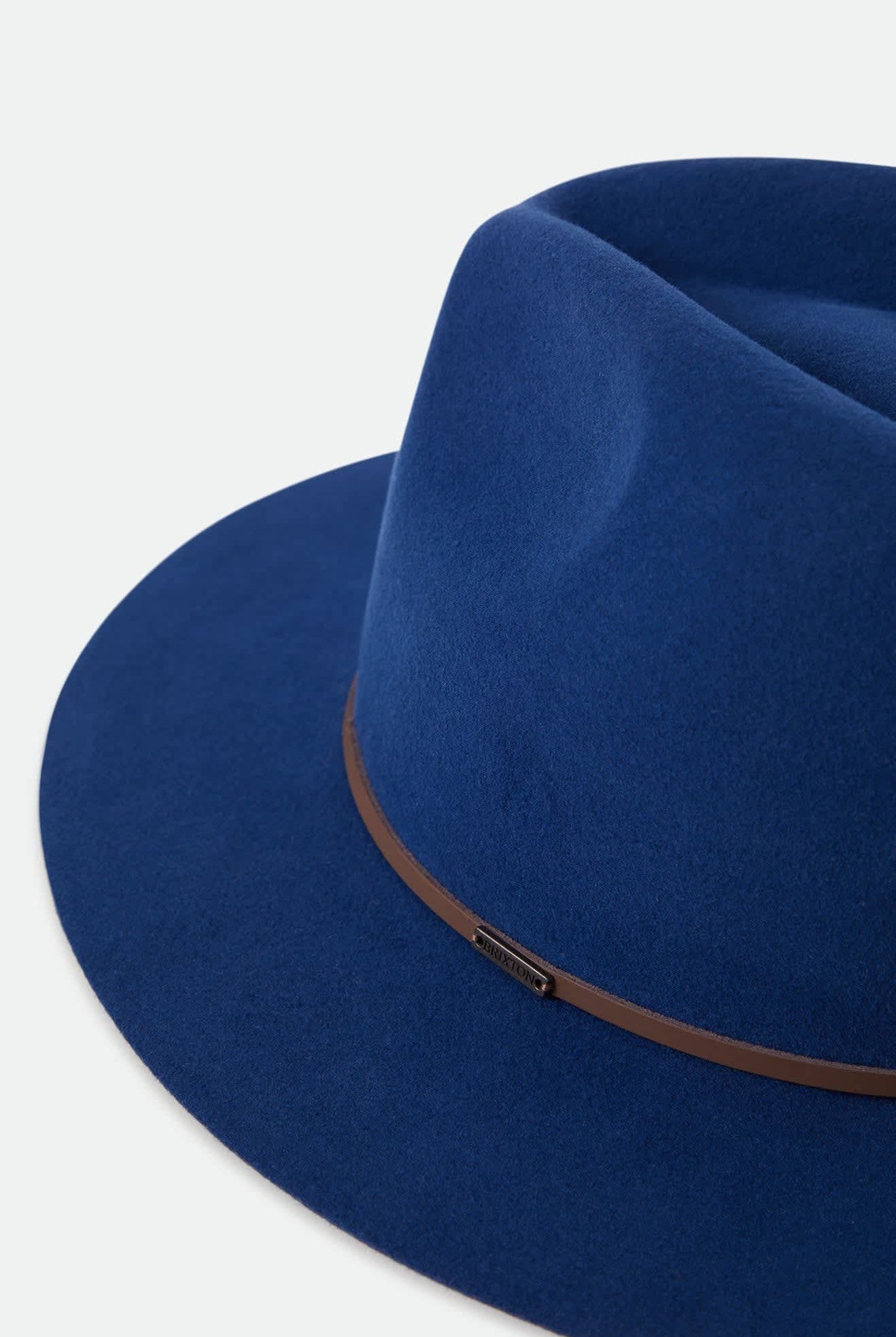 Unisex Wesley Fedora in the color Midnight Blue/Pinecone - Additional Laydown image