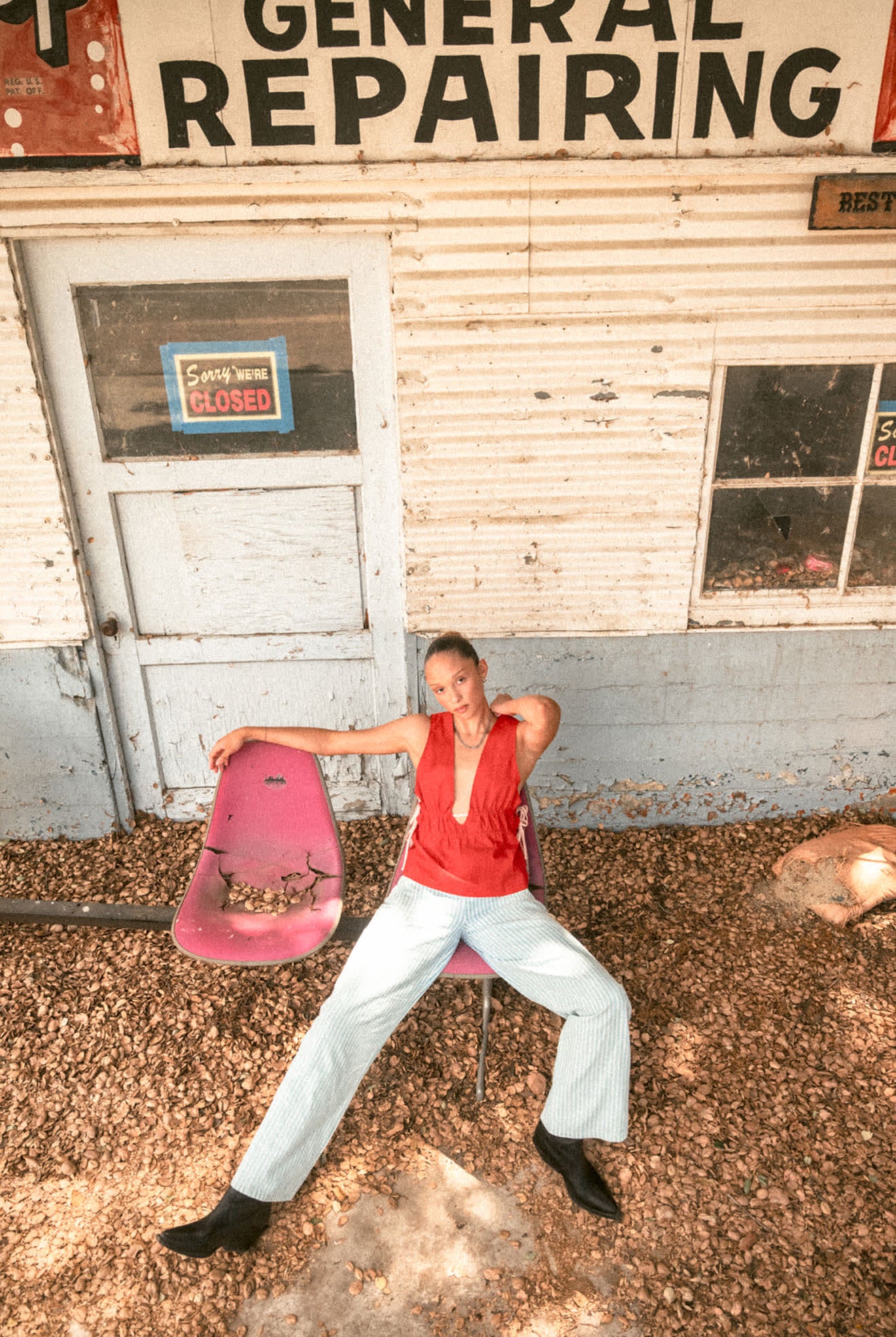 Women's The Chloe 5-Pocket Pant in the color Two Boot Stripe - Women's Lifestyle 2.0