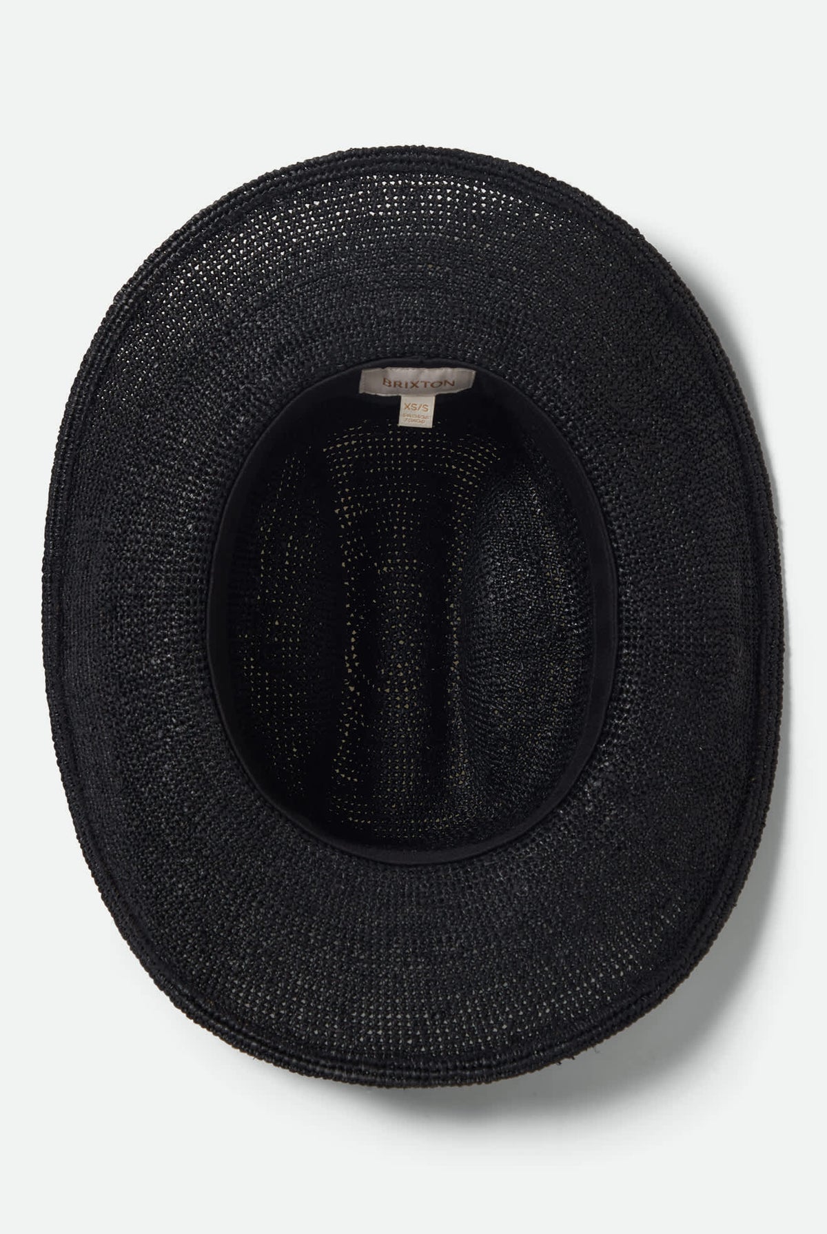 Women's Odessa Straw Packable Cowboy Hat in the color Black - Additional Laydown image