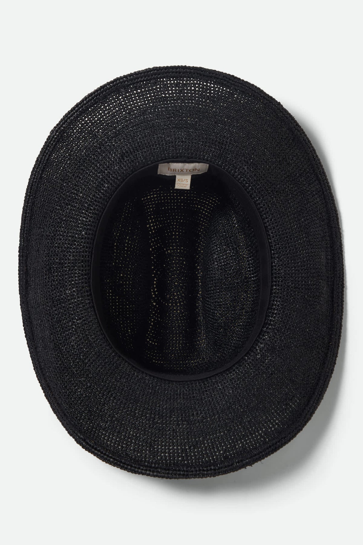 Women's Odessa Straw Packable Cowboy Hat in the color Black - Additional Laydown image